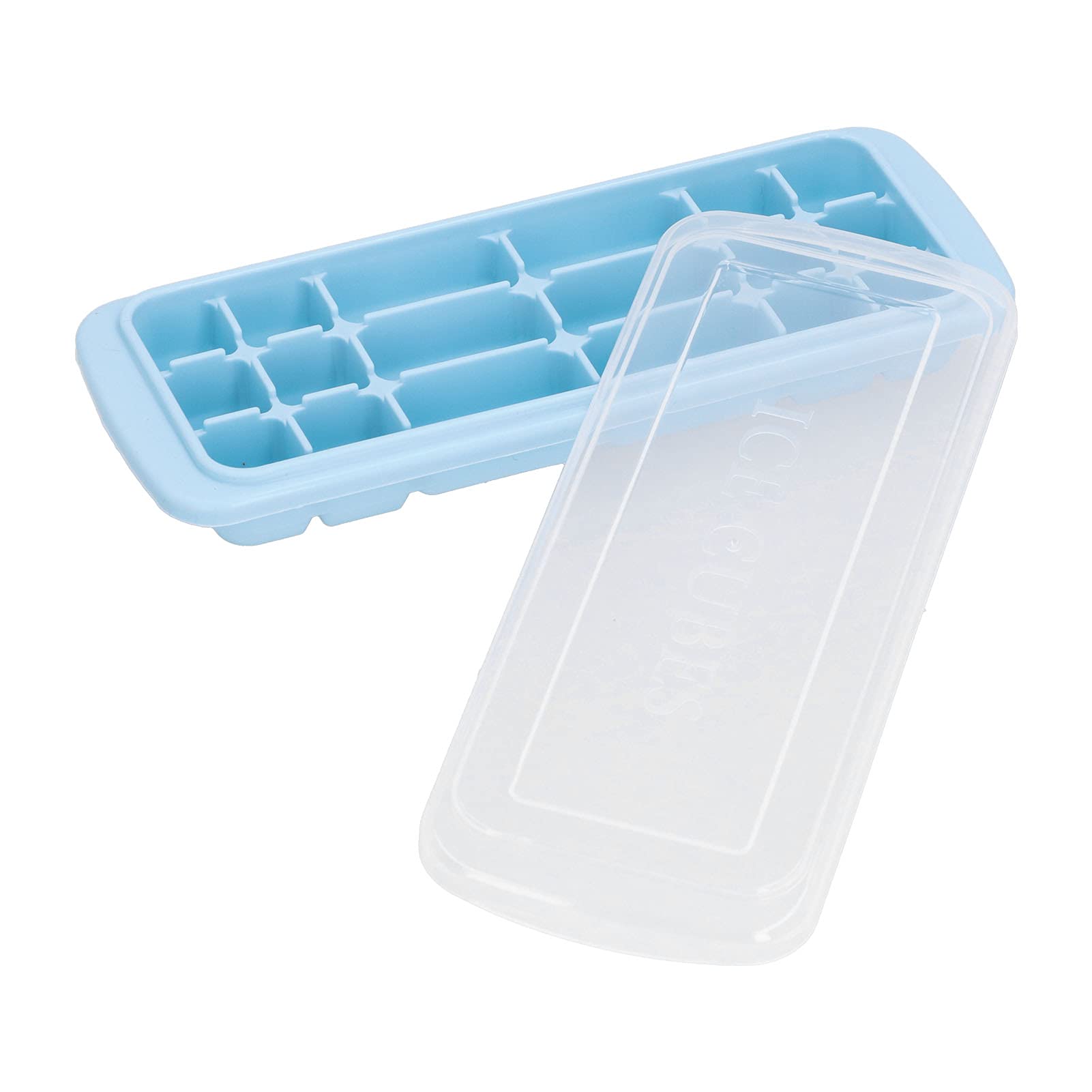 Acouto Silicone Ice Cube Tray with Lid - Multi-Purpose Rectangular Ice Mold for Cocktails, Coffee, Cake, Sushi, Fondant & Chocolate - Perfect for Home Bars, Baking & Party Platters