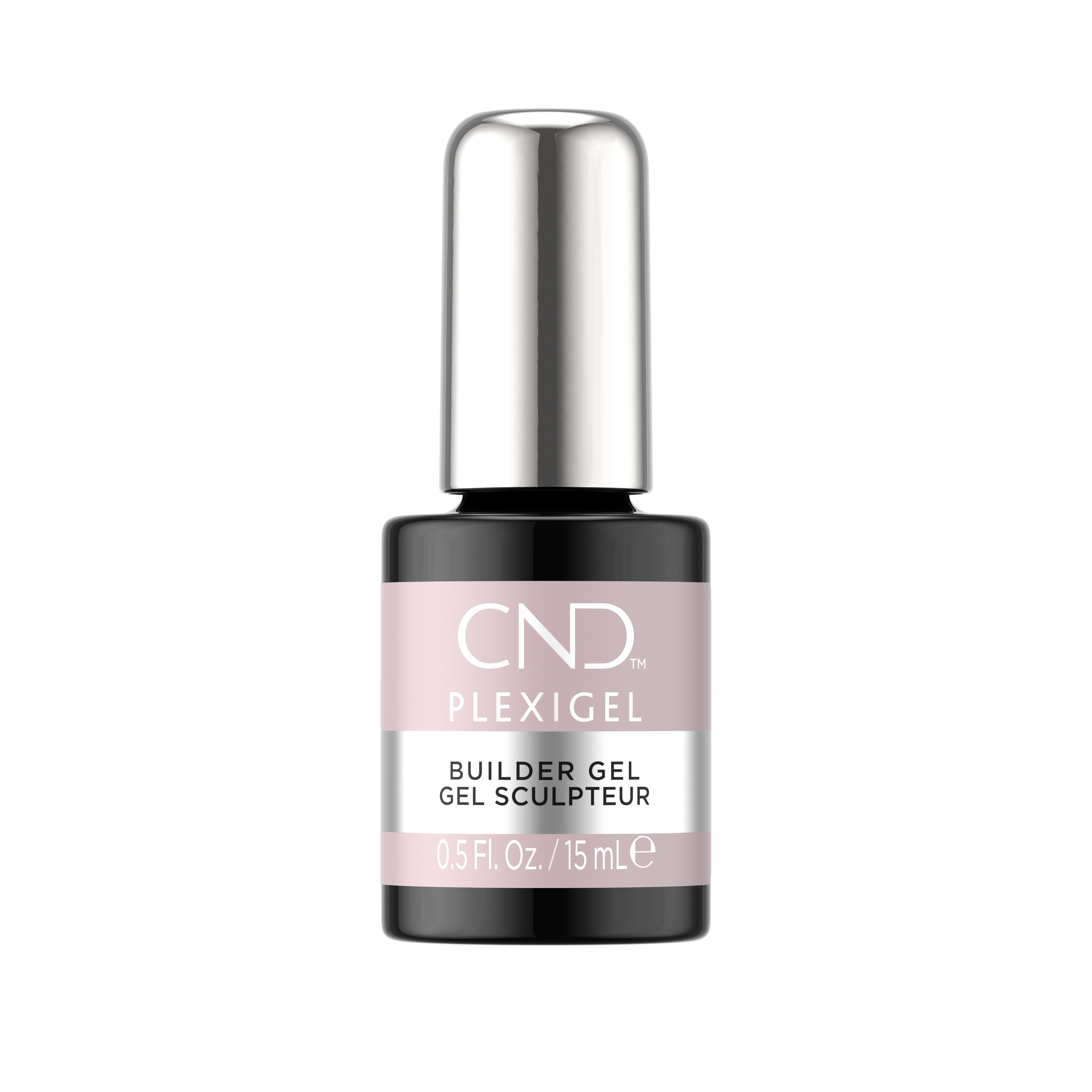 CND Enhancements Plexigel Builder for Nails - 0.5 fl oz Professional Strength Gel for Strong, Beautiful Nails - Perfect for Salon Use & At-Home Manicures