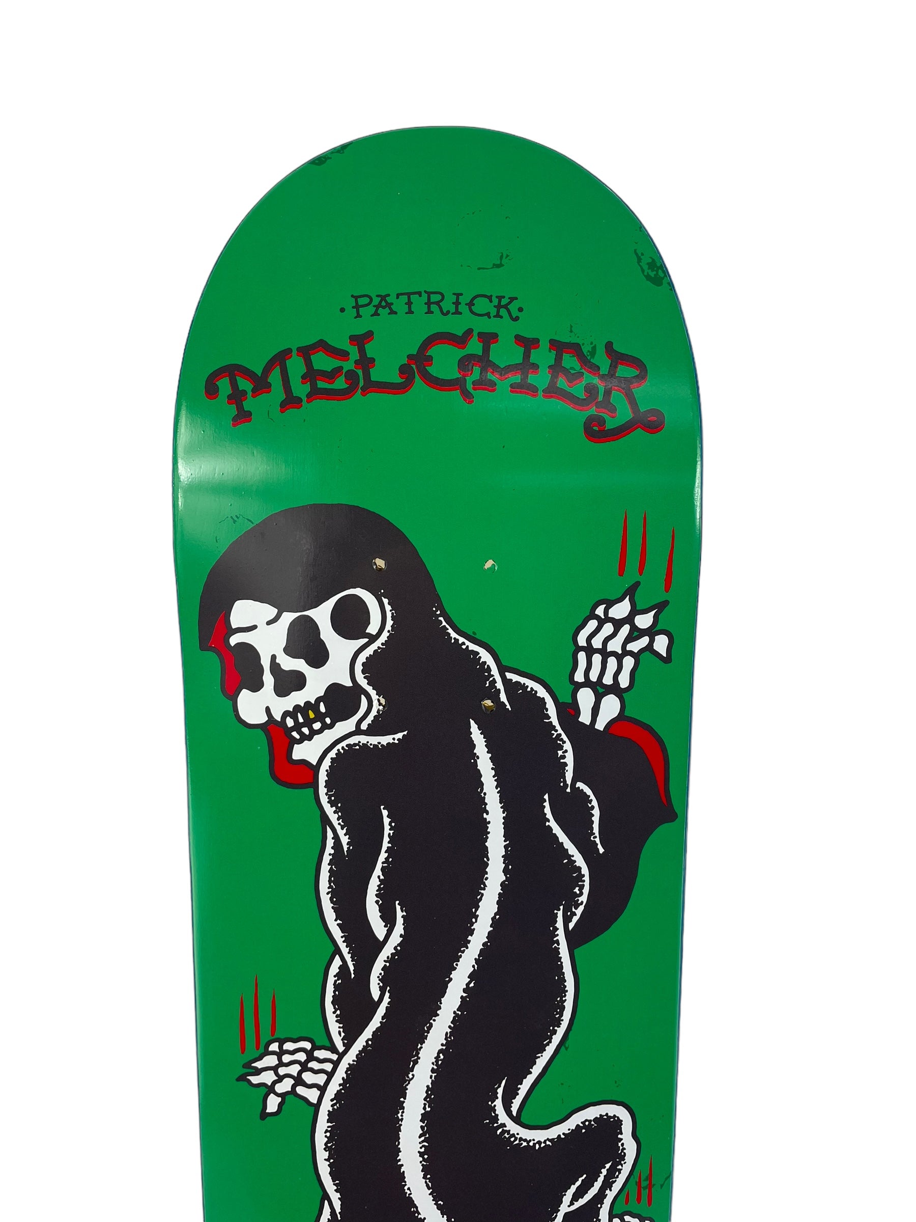 Patrick Melcher Pro Complete Skateboard Deck by Death Skateboards - Choose Your Size (7.5, 7.75, 8.0, 8.25, 8.5) - Perfect for Street Skating, Park Riding & Professional Skateboarders