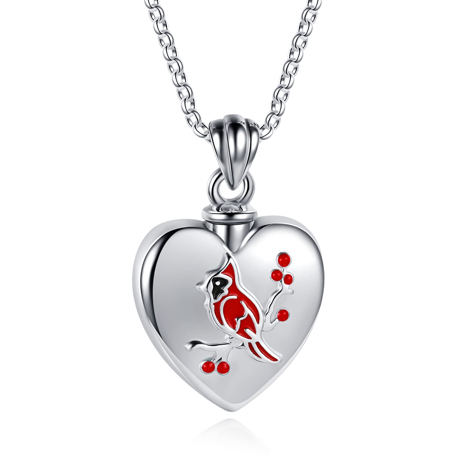 Sterling Silver Cremation Jewelry - Heart Keepsake Pendant Necklace & Bracelet Set for Ashes, Memorial Gifts for Loss of Loved Ones | Perfect for Funerals, Remembrance & Comforting Loved Ones