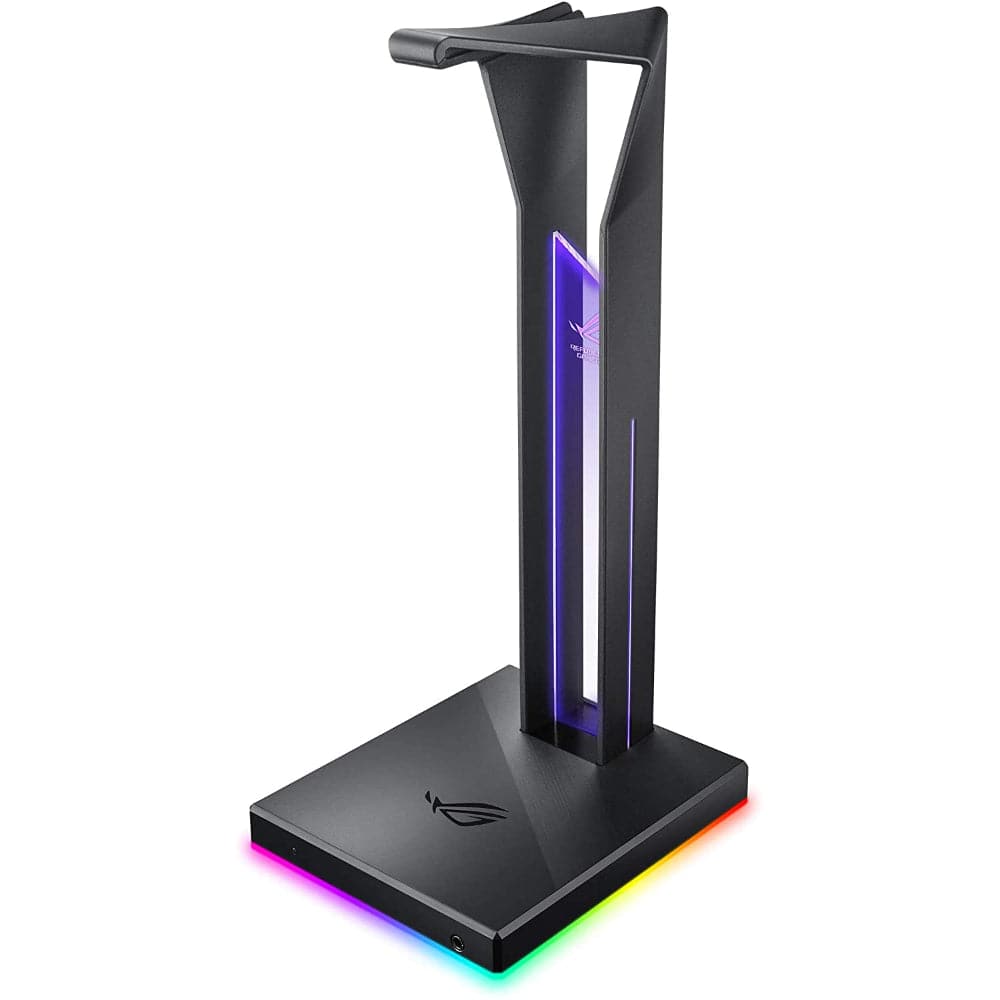 ASUS ROG Throne Qi Wireless Gaming Headset Charger Stand with RGB Lighting - Perfect for Gamer Setup & PC Gaming Accessories