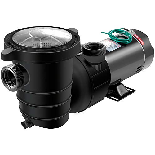 Happybuy 1.5HP Above Ground Pool Pump - 115V 4980GPH High Flow Swimming Pool Pump with Strainer Basket, 1.5
