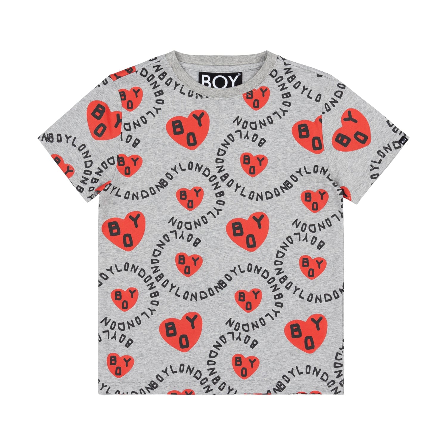 Boys' Heart Print T-Shirt - Cute Graphic Tee for Kids | Soft Cotton Comfort | Perfect for School, Playdates & Casual Outfits