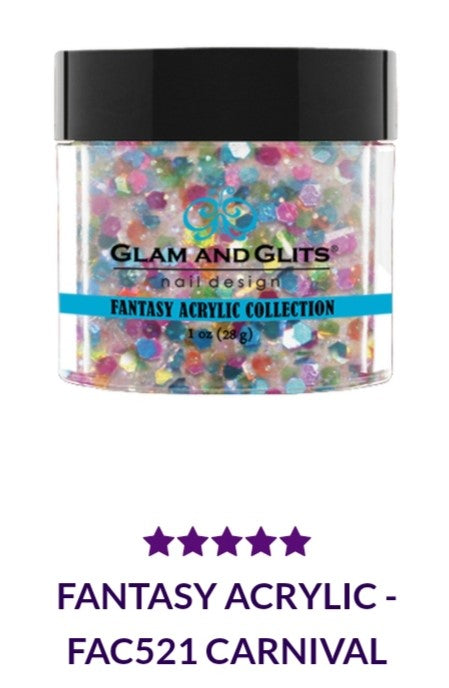 GLAM AND GLITS FANTASY COLLECTIONS FA521 1 oz Carnival Glitter Body Oil - Perfect for Festival, Rave & Costume Parties