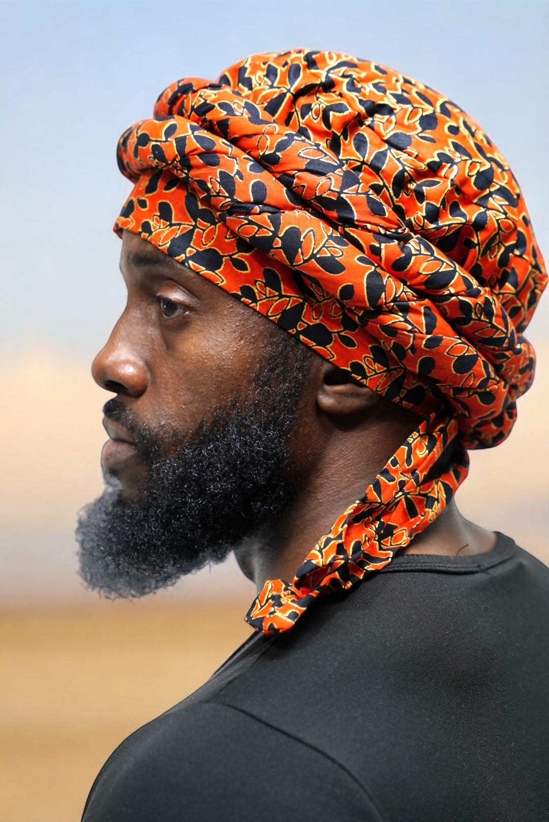Stylish African Print Odade Pre-Wrapped Turban Headwrap DPH3844PT - Perfect for Cultural Events, Weddings & Everyday Fashion