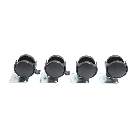 4-Pack Heavy Duty Swivel Casters with Brakes - Universal Wheels for Furniture, Carts, and Workbenches - Smooth Rolling & Durable for Home, Office, and Workshop Use