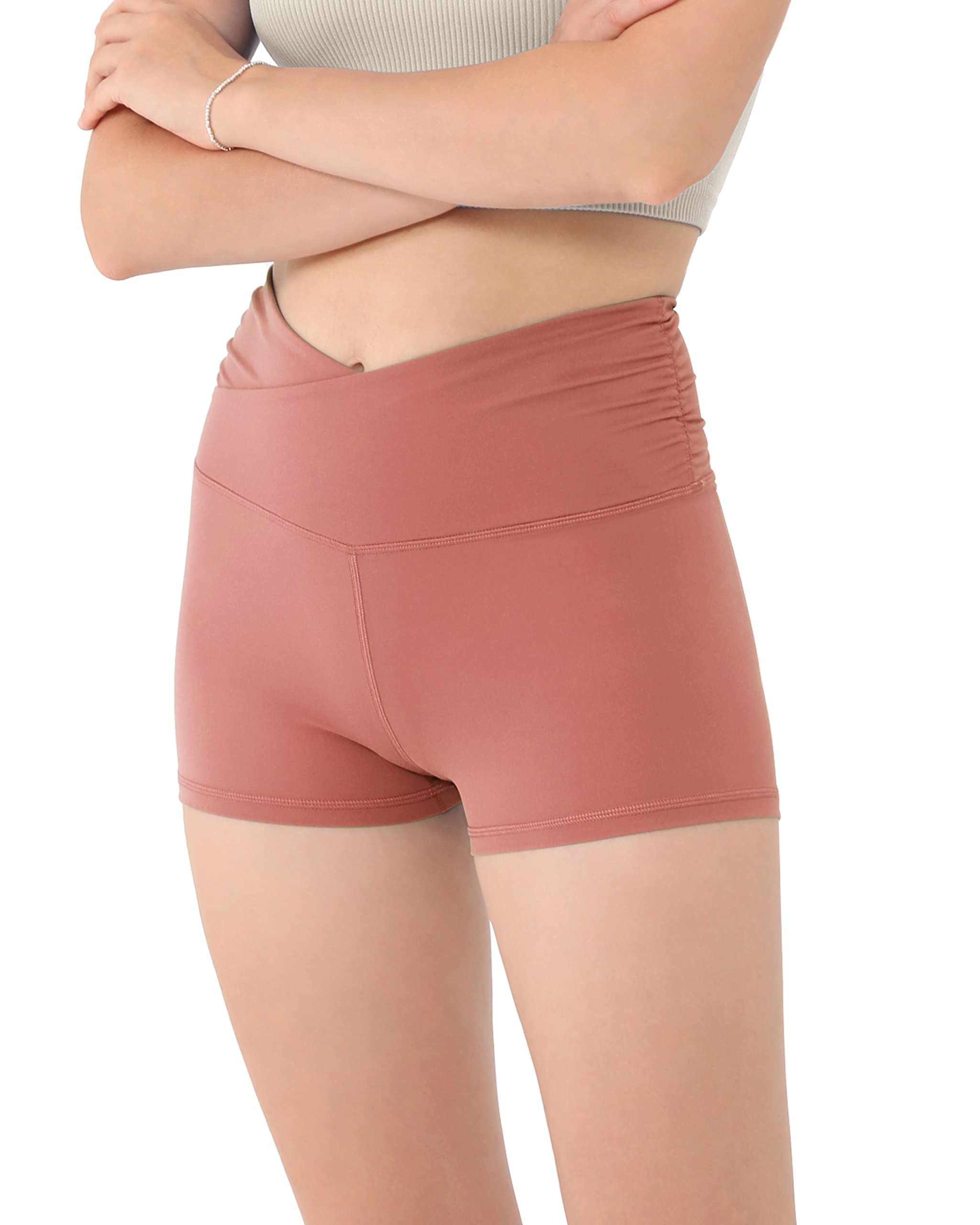 ODODOS High Waisted Yoga Shorts for Women - 5