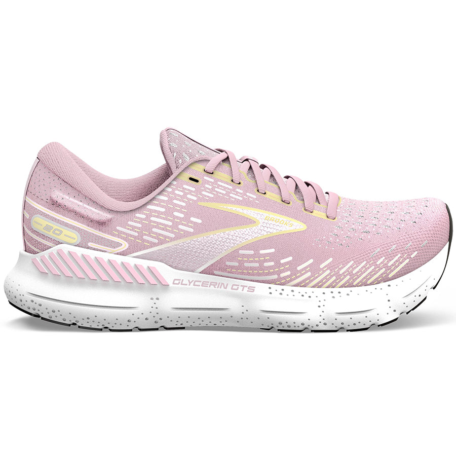 **Brooks Women's Glycerin GTS 20 Running Shoes – Cushioned Support for Long-Distance Running & Marathon Training**    **使用场景:** Perfect for marathon training, long-distance running, and everyday comfort with premium cushioning and stability.