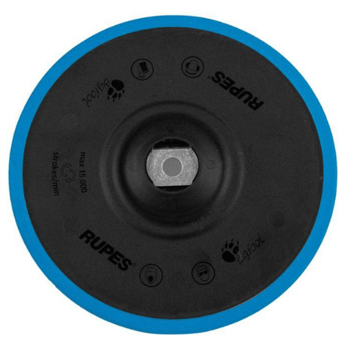 RUPES HLR21 150mm (6 Inch) Backing Plate for Car Polishers - Perfect for Auto Detailing, Paint Correction & Buffing