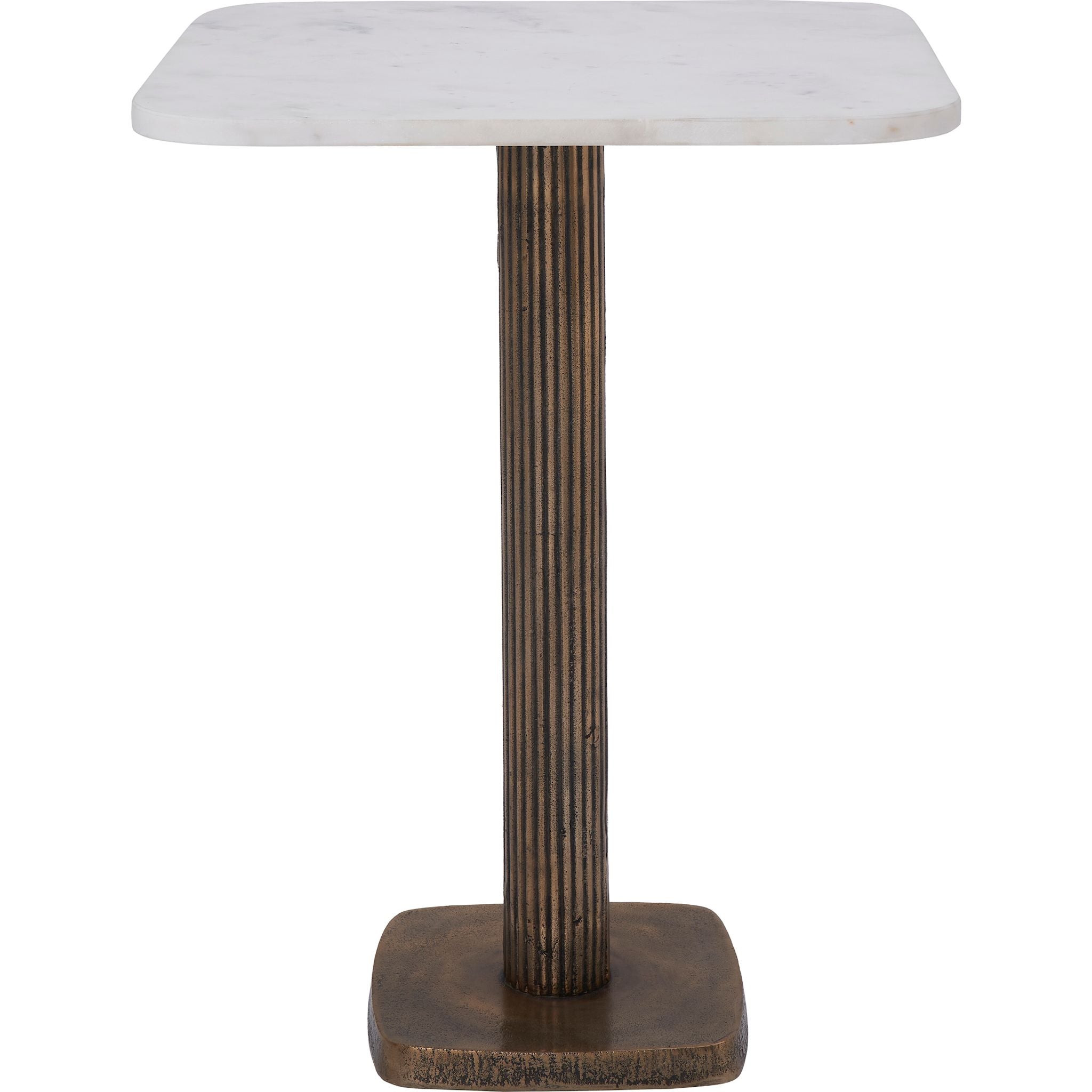 Allard Accent Table - Brown Wooden Side Table for Living Room, Bedroom & Office | Small End Table with Modern Design for Home Decor