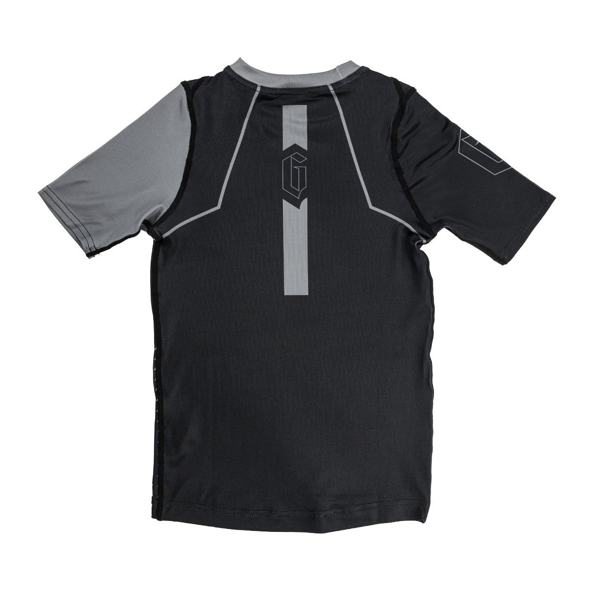 Gameness Youth Short Sleeve Ranked Rash Guard - BJJ Grappling Training Shirt for Kids - Perfect for Brazilian Jiu-Jitsu, MMA & Martial Arts Practice