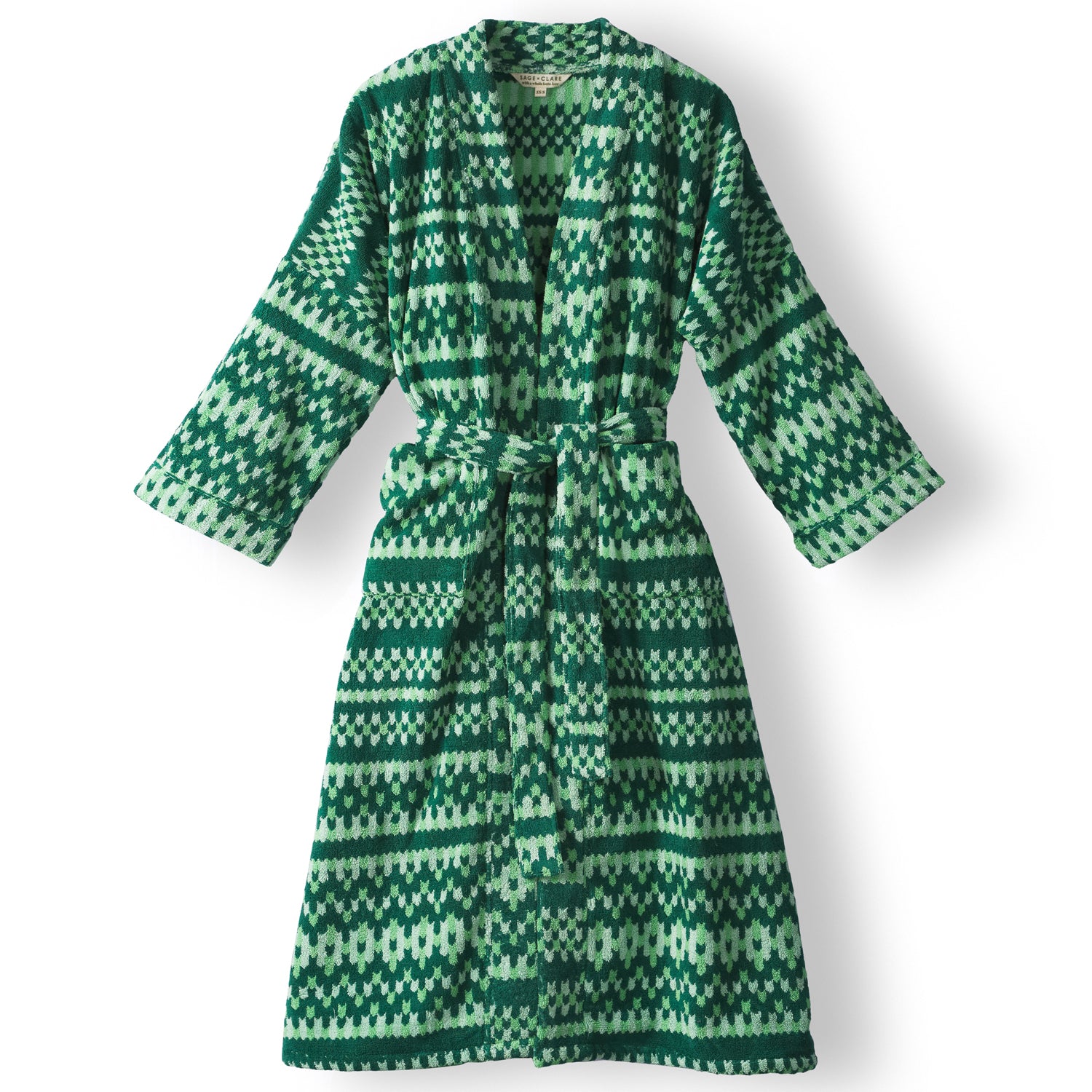 Arlette Soft and Cozy Towelling Robe for Women - Forest Green - Perfect for Spa, Bath, and Relaxation at Home