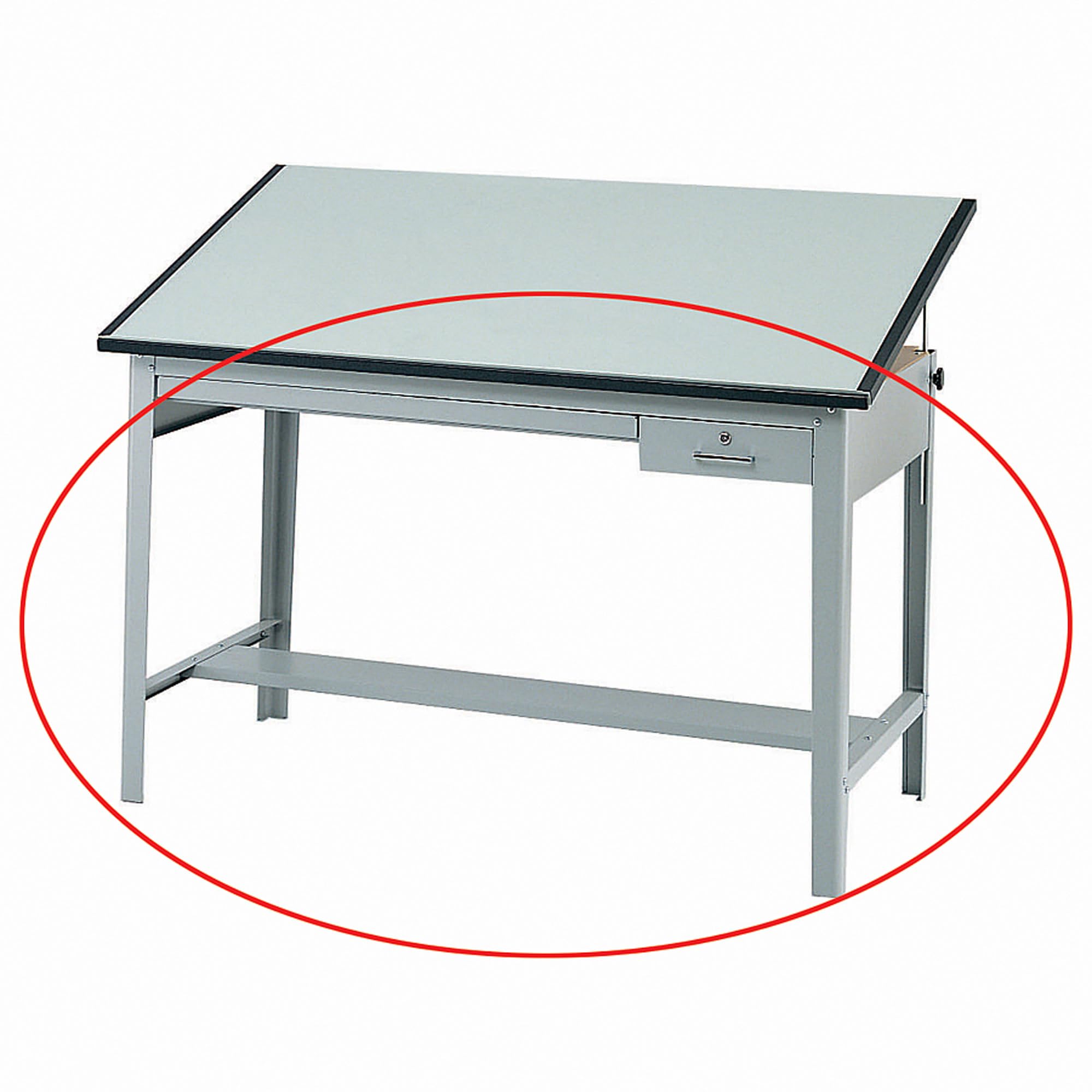 Safco 3962GR Precision Drafting Table Base - Compatible with 3952 & 3953 Table Tops (Sold Separately) - Gray - Perfect for Architects, Engineers & Artists Workspace Setup