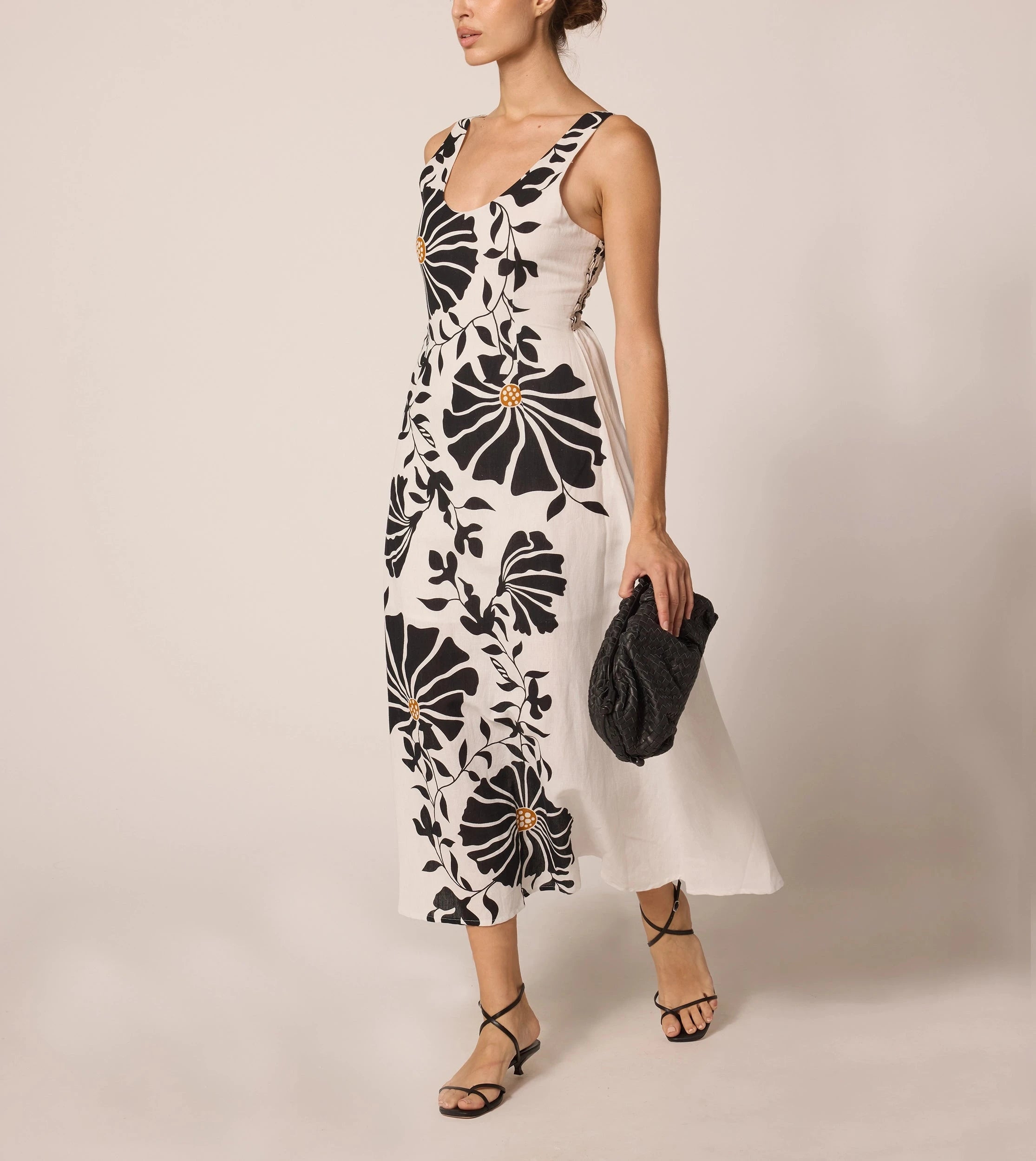 Rosalinda Women's Ankle-Length Dress | Elegant Floral Print Summer Maxi Dress for Casual & Beach Wear | Perfect for Vacations, Parties & Date Nights