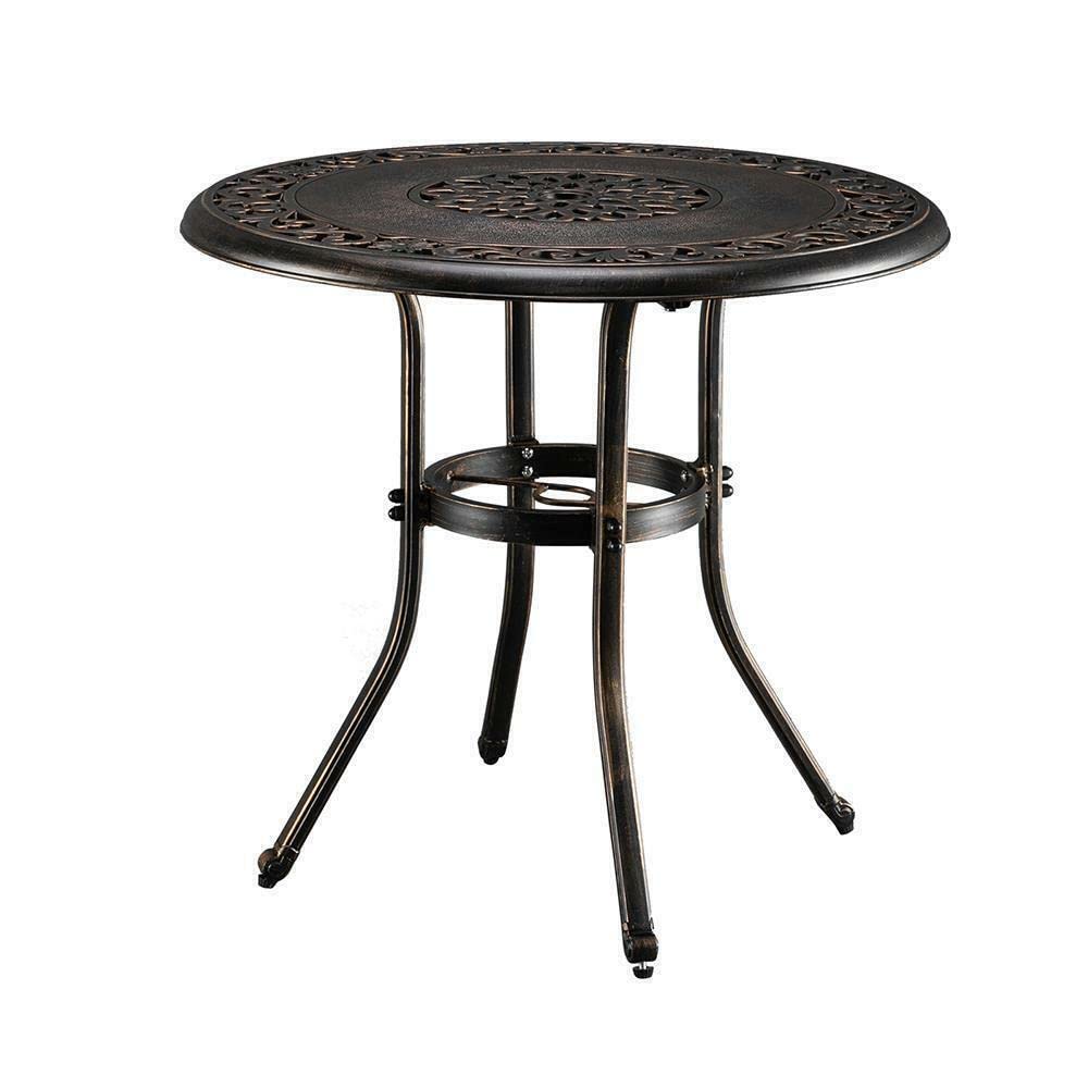 Premium Outdoor Patio Table Set - Round Coffee & Dining Table for Patio, Garden, Deck - Weather-Resistant Patio Furniture with Side & Bar Tables - Perfect for Outdoor Entertaining & Relaxation