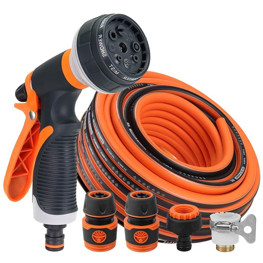 Priority Culture Expandable Garden Hose - 8 Watering Modes, Cold & Wear Resistant, Flexible Watering Hose for Home Gardening, Car Wash, and Outdoor Shower | Perfect for Lawn Care, Plant Watering, and Vehicle Cleaning