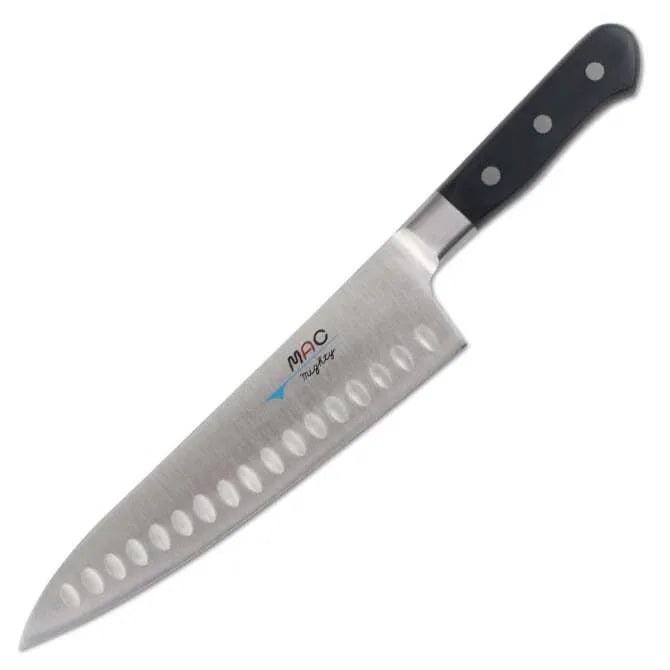 8 Inch Mac Hollow Ground Chef's Knife - Professional Kitchen Knife for Precise Cutting - Perfect for Slicing, Dicing & Chopping Vegetables, Meat & Fruits