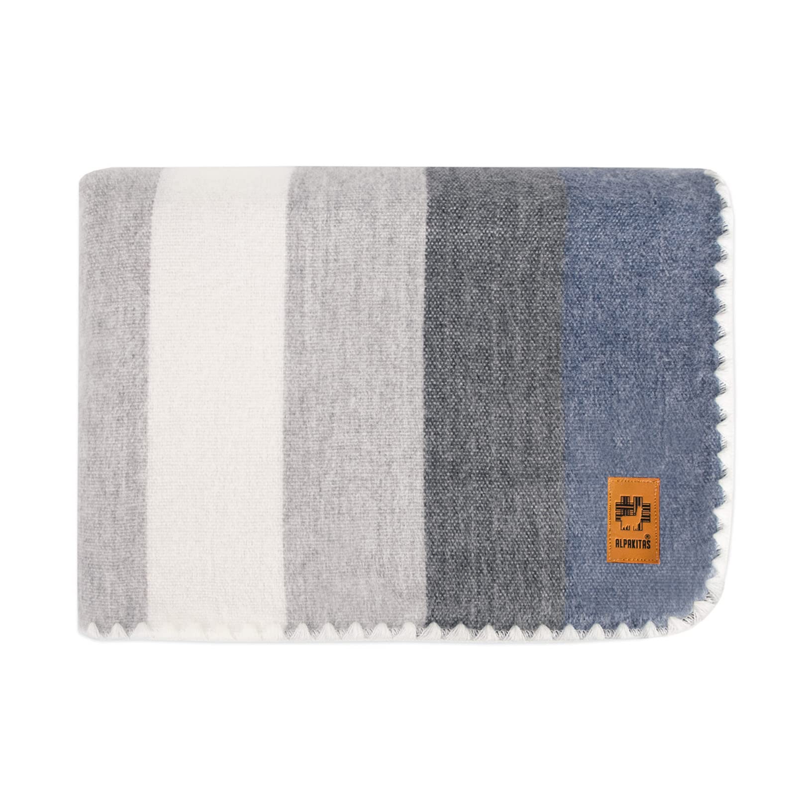 Premium Alpaca Wool Throw Blanket - Soft & Lightweight 64