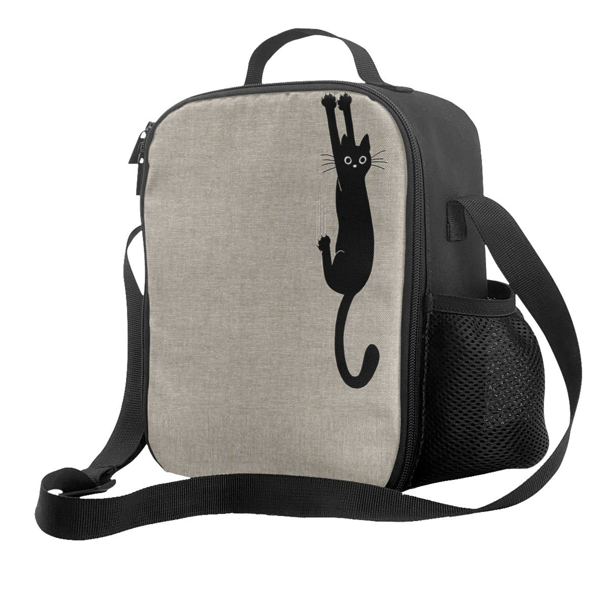 Funny Cat Insulated Lunch Bag for Women, Men & Kids - Large Cute Cooler Backpack with Ice Packs for Office, School, Picnic, Travel & Beach | Perfect for Work Lunches, Outdoor Adventures & Family Outings
