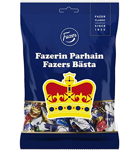 Fazer Parhain Filled Candy - 18 Packs (220g Each) | Delicious Finnish Chocolate Treats for Gifts, Parties & Office Snacks