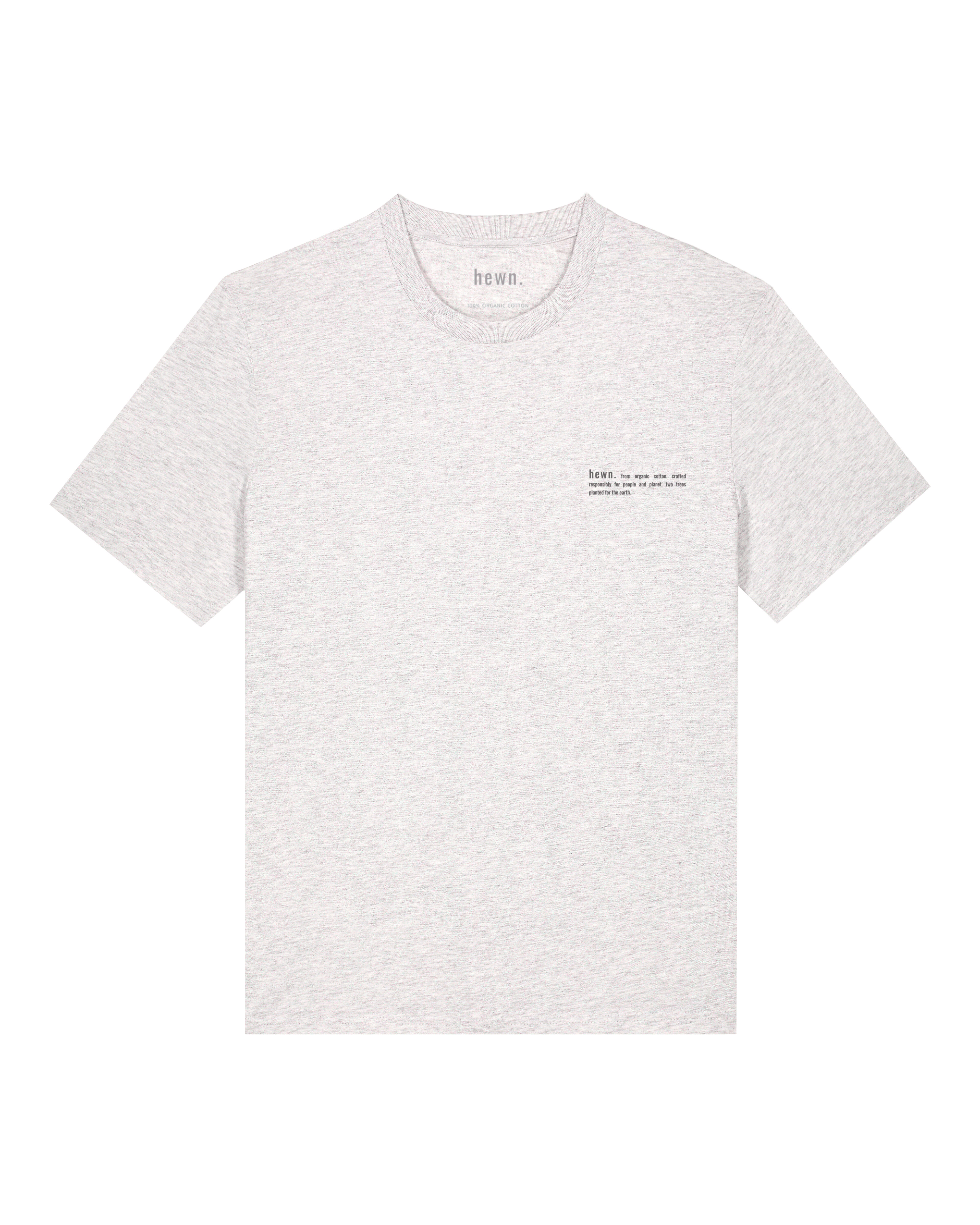 Organic Cotton Classic Fit T-Shirt for Men | Soft Breathable Comfort | Cloud Grey Marl | Casual Wear, Gym & Everyday Outfits