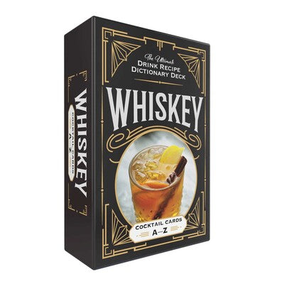 Premium Whiskey Cocktail Recipe Cards - 52 Classic & Creative Drink Ideas for Home Bartenders | Perfect for Parties, Gifts & Mixology Enthusiasts