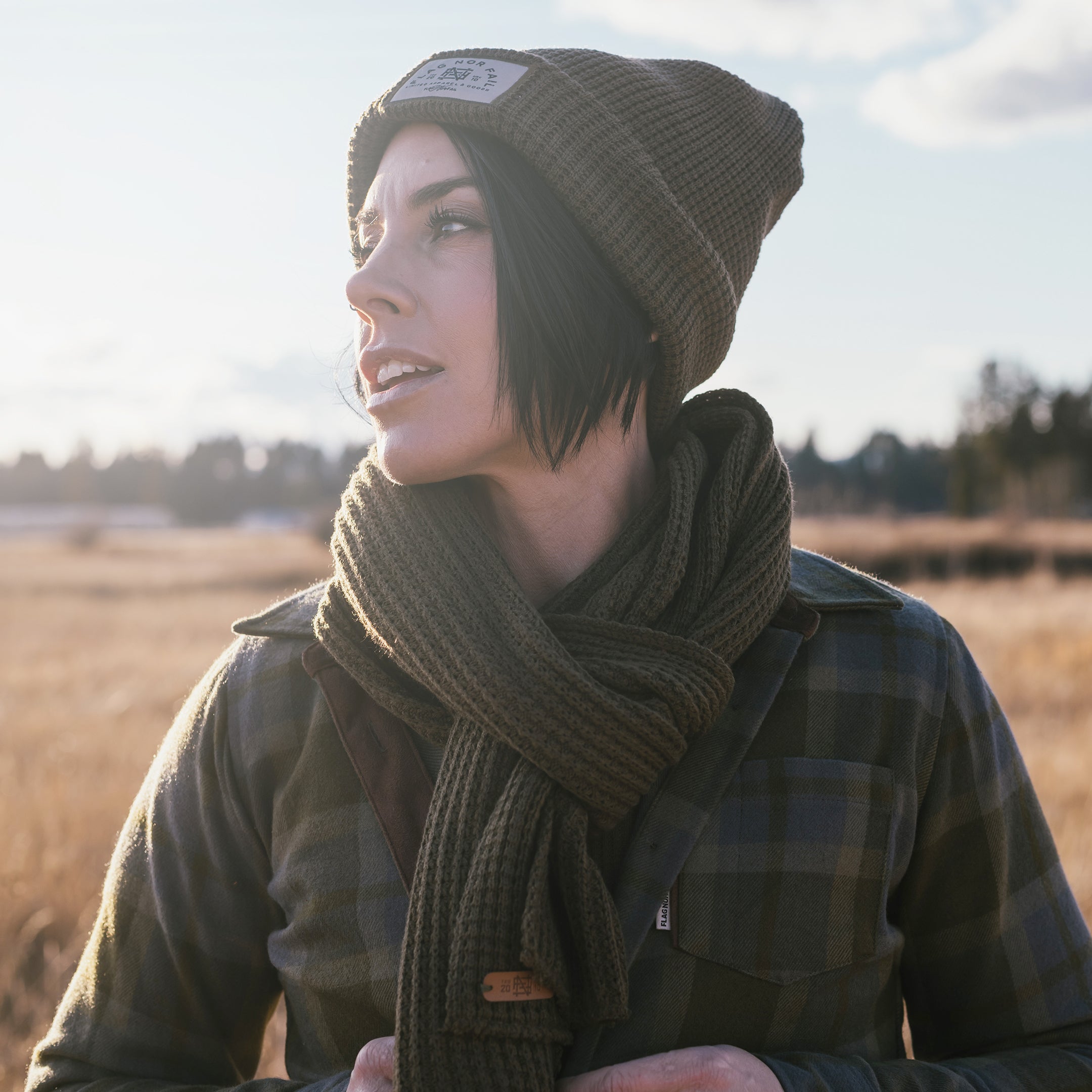 Forever Scarf - Soft & Stylish Olive Green Winter Accessory for Women | Perfect for Cold Weather, Outdoor Activities & Fashion Outfits