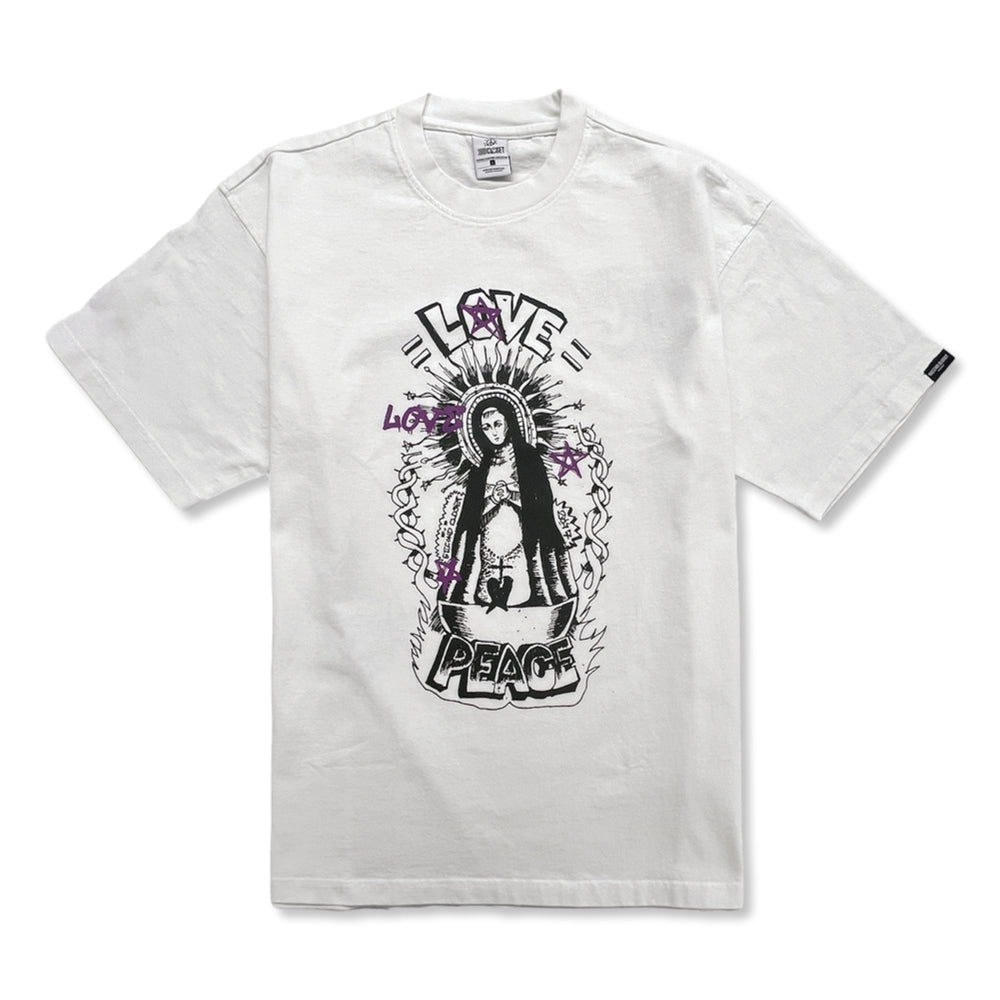 2nd Closet Love Maria Washed White T-Shirt - Soft Vintage Style Cotton Tee for Women | Casual Wear, Layering & Everyday Outfits