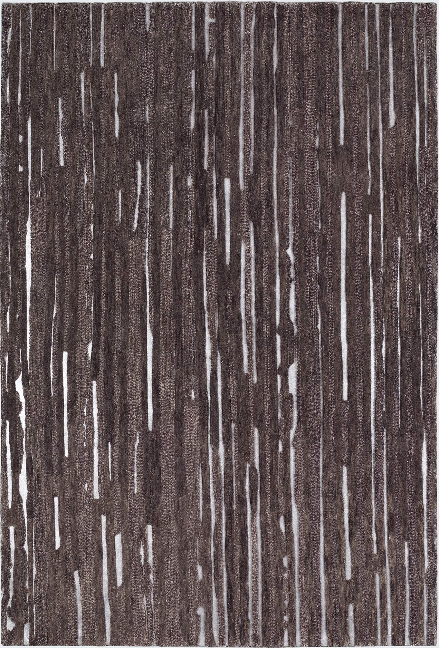 Addison Rugs Dazzle Area Rug 5x7.6 Feet - Soft Modern Eggplant Purple Rug for Living Room, Bedroom & Dining Room Decor