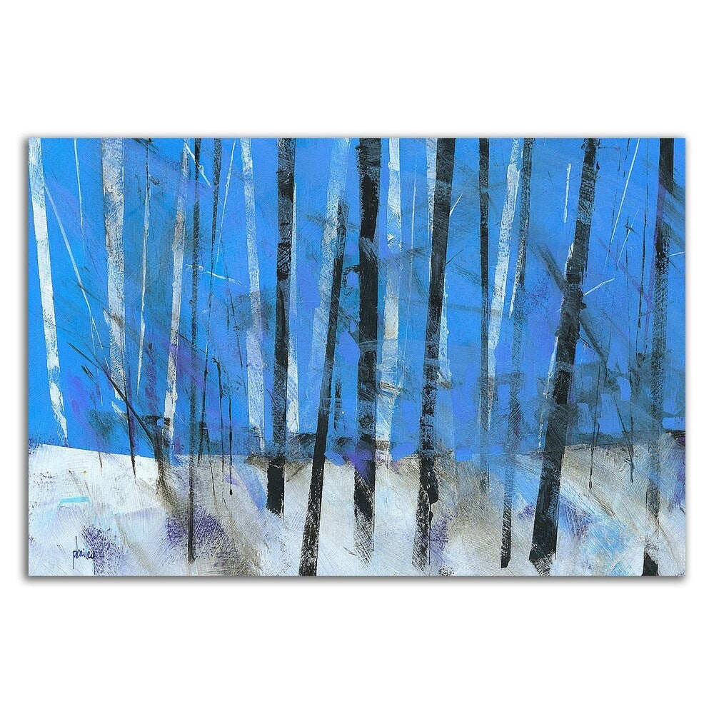 Paul Bailey Birch and Black Ash Saplings Canvas Print - Ready to Hang Wall Art for Living Room, Bedroom & Office Decor