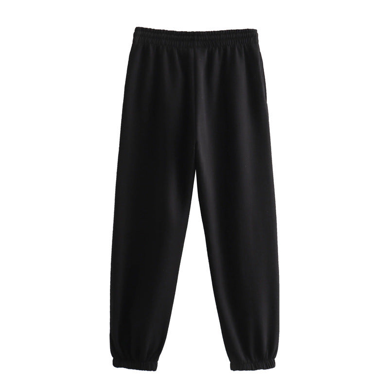 Women's Stylish Lace-Up Jogger Pants Set - Comfortable Athletic Outfit for Running, Yoga & Casual Wear