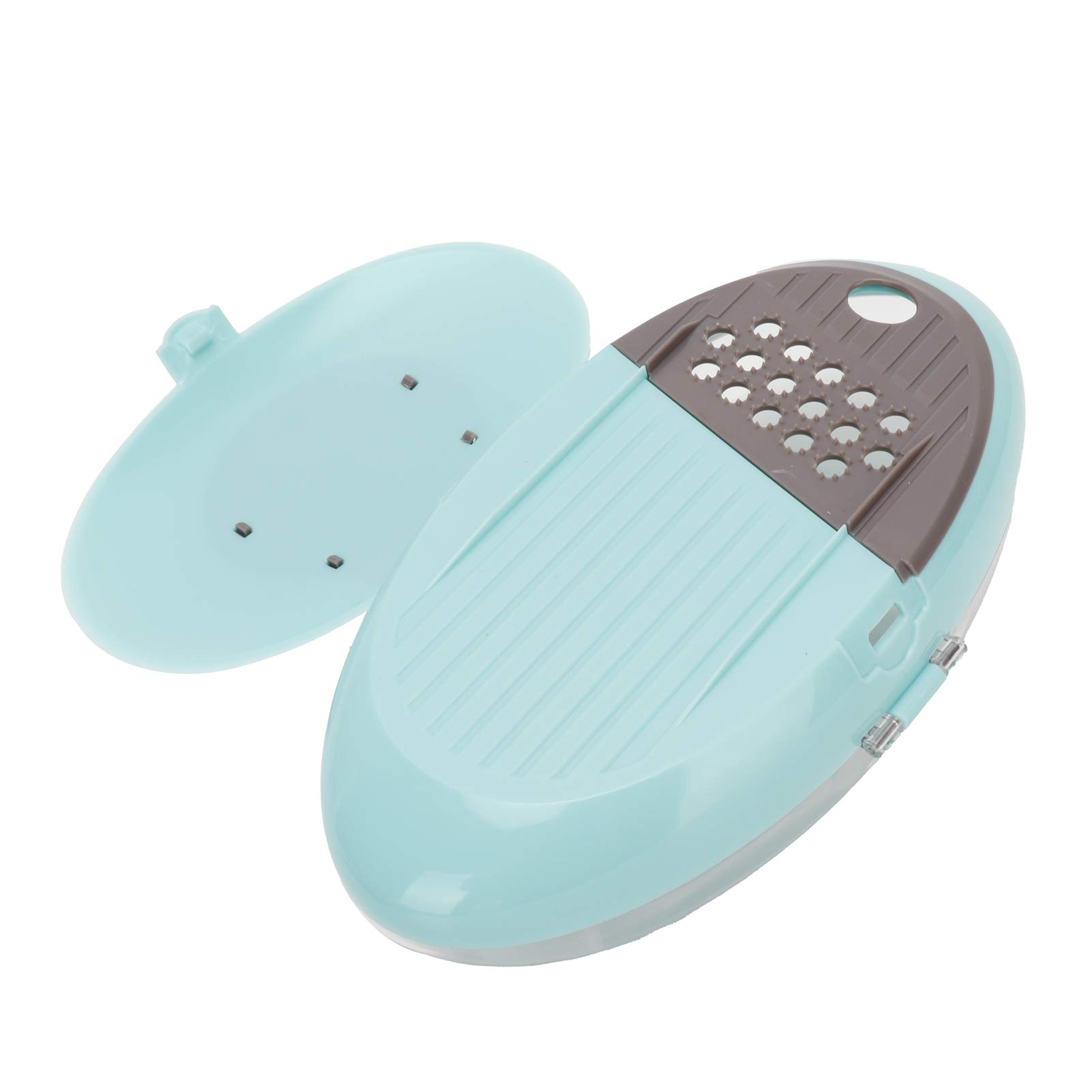 5-in-1 Multi-Function Food Chopper & Grater with 5 Stainless Steel Blades - Professional Kitchen Utensil for Slicing, Dicing, Shredding - Perfect for Restaurants, Home Cooking & Meal Prep