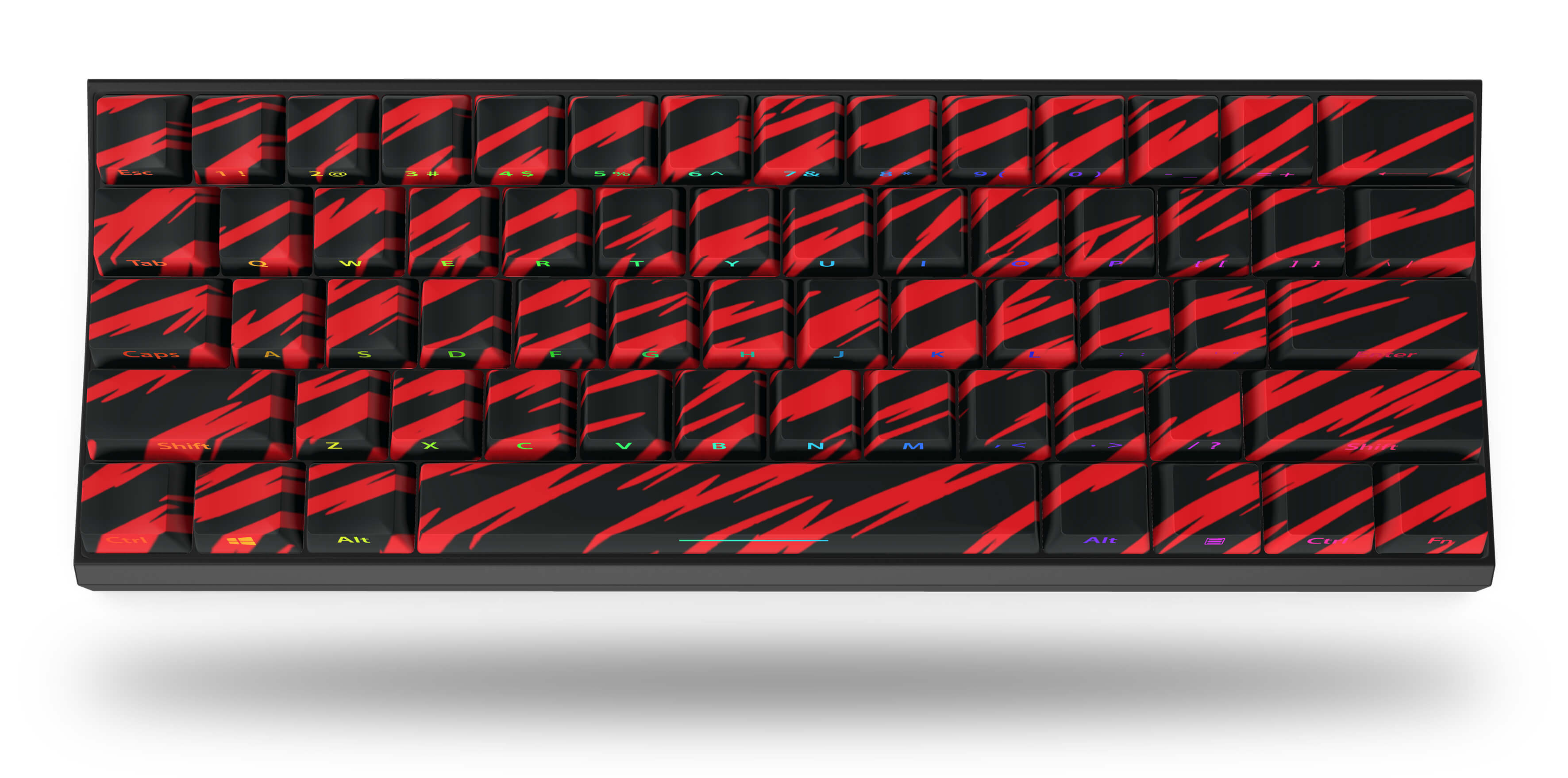 Red Tiger T60 Pro Mechanical Gaming Keyboard - RGB Backlit, Wired USB, Ergonomic Design for PC Gamers - Perfect for Esports, Streaming & Office Work