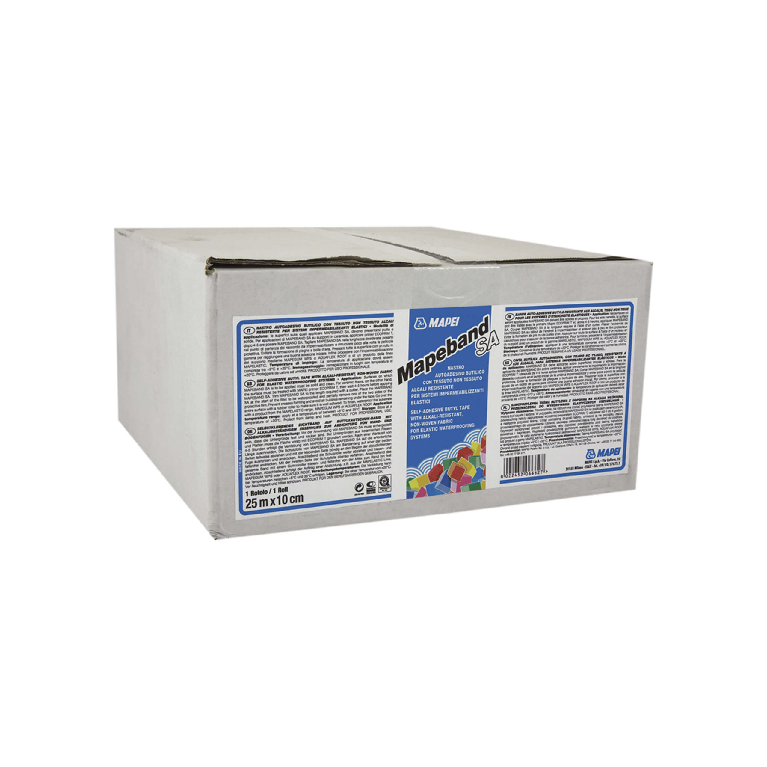 Mapei Mapeband SA Self-Adhesive Waterproofing Tape - Ideal for Bathroom, Kitchen & Basement Waterproofing Projects