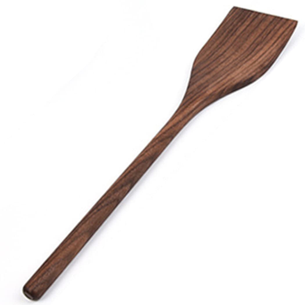 Premium Black Walnut Kitchen Utensils Set - Handcrafted Natural Wooden Spoons, Slotted Spoon, Spaghetti Server & Spatula for Cooking, Baking & Serving | Eco-Friendly Wooden Utensils for Professional Chefs & Home Cooks | Perfect for Pasta, Salad, Soups & Everyday Cooking