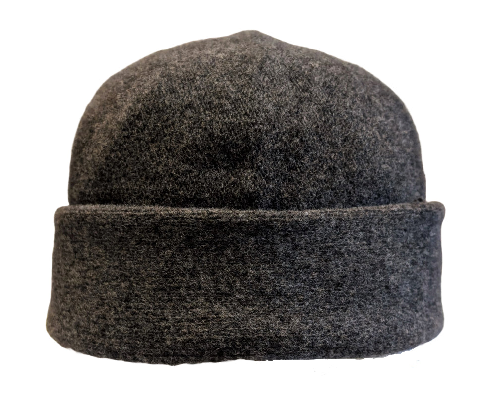 Premium Merino Wool Docker Beanie - Mid Grey for Men & Women | Warm Winter Hat for Outdoor Activities, Hiking & Casual Wear