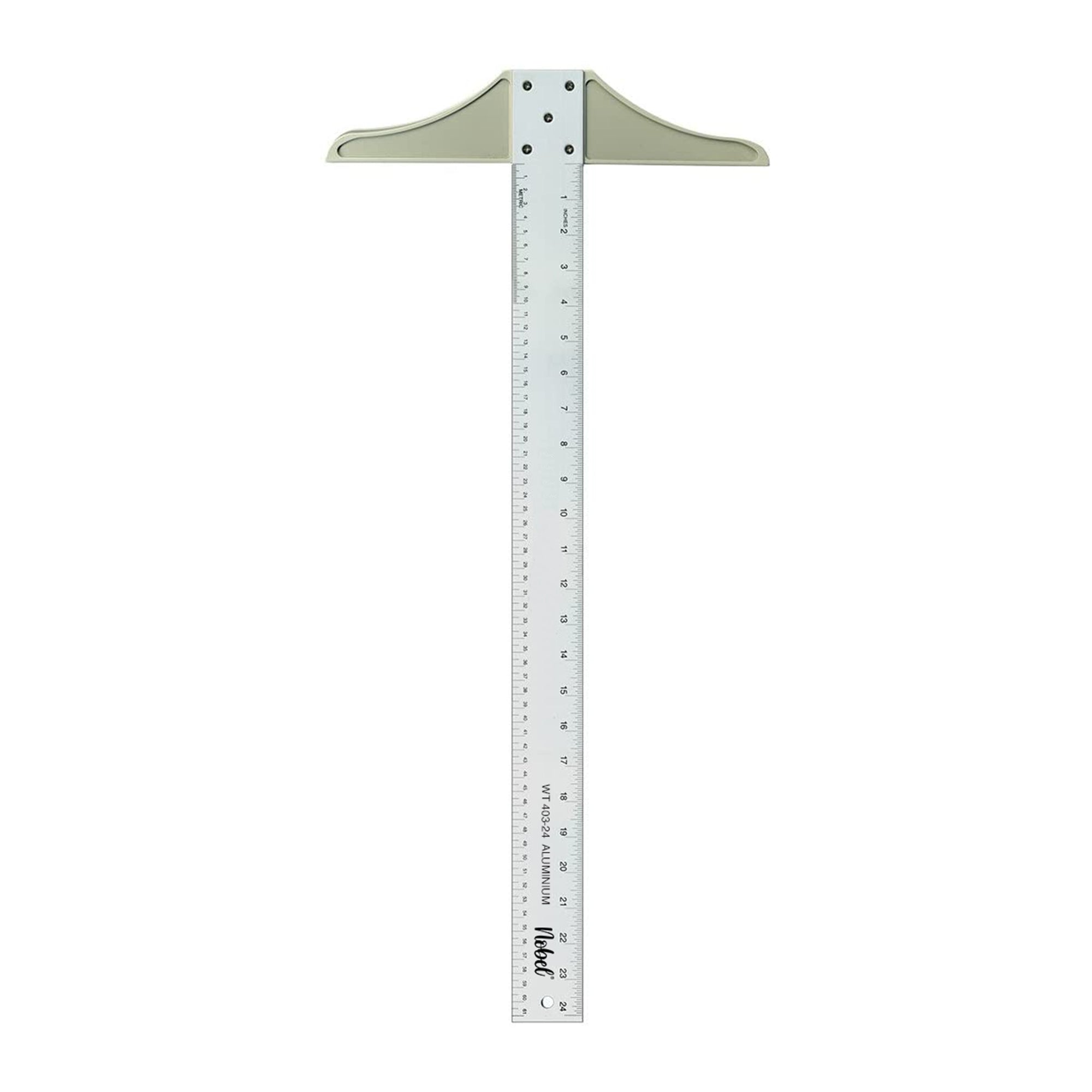 Aluminum T-Square Ruler - 12 Inch/30cm Precision Measuring Tool for Drafting, Engineering & Woodworking - Perfect for Architects, Designers & DIY Projects