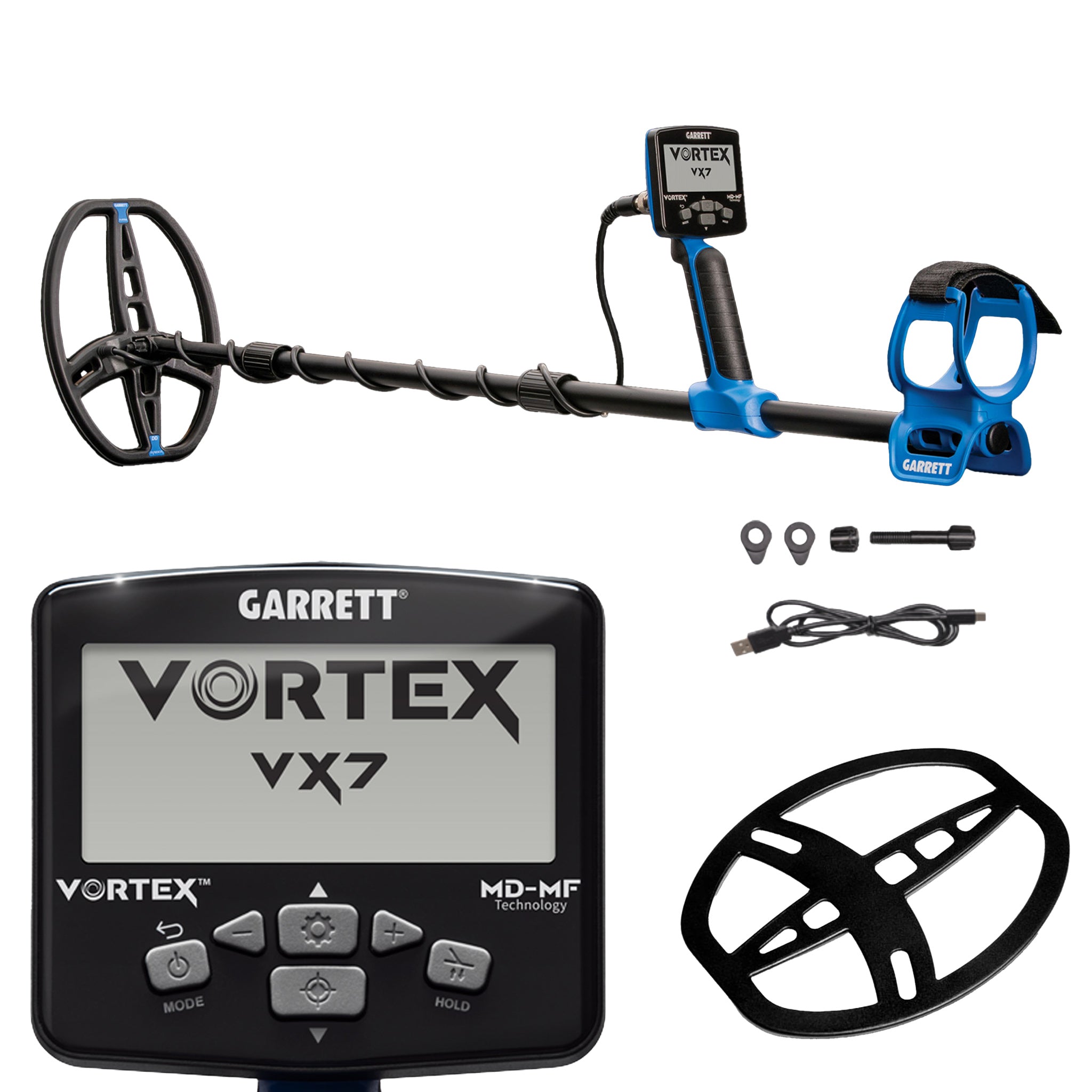 Garrett Vortex VX7 Professional Metal Detector for Gold & Treasure Hunting - Waterproof & Lightweight Design for Beach, Park & Outdoor Adventures