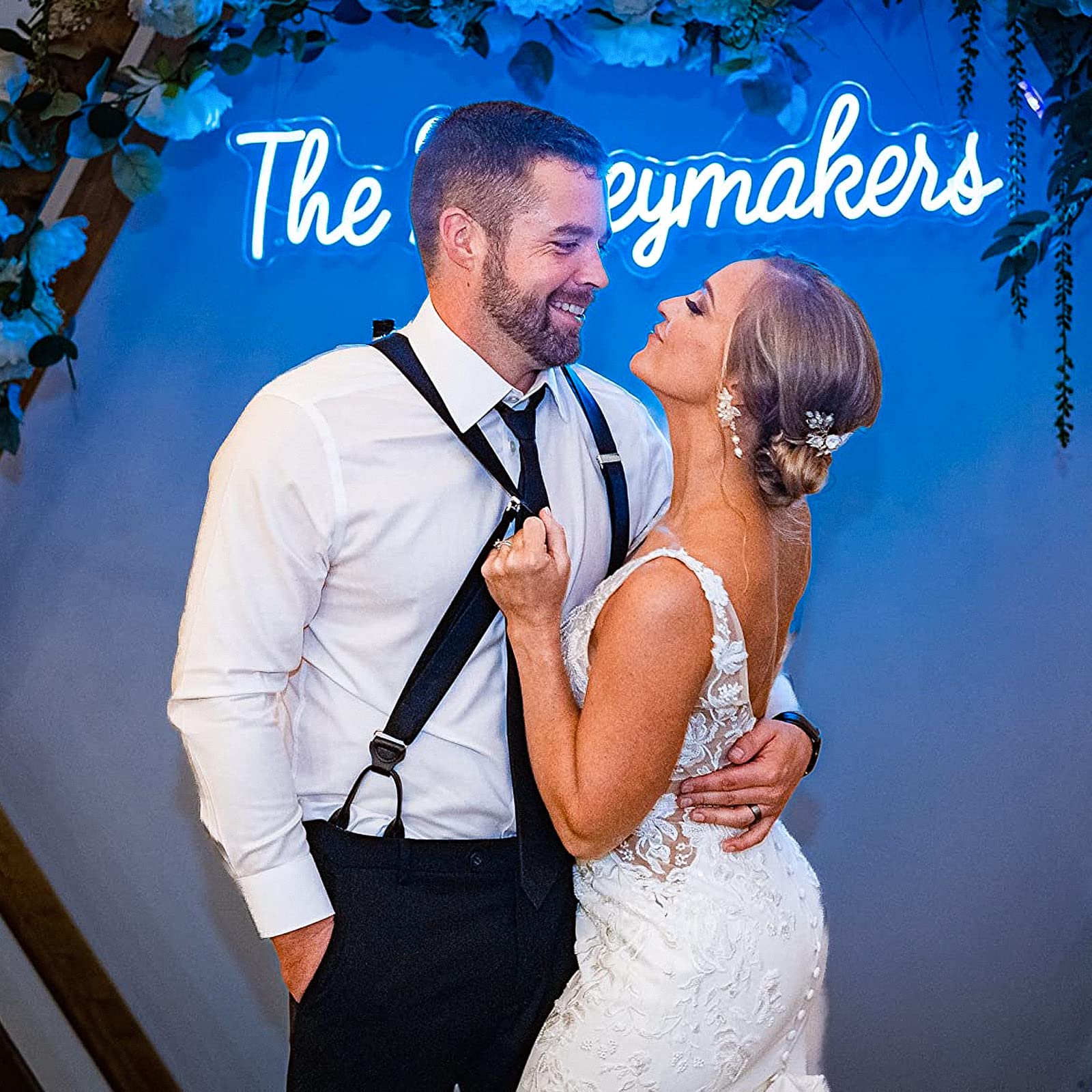 Custom LED Neon Signs for Wall Decor - Personalized RGB Neon Lights for Home, Bedroom, Wedding & Birthday Party - Large Mr & Mrs Signs with 3 Lines of Custom Text - Perfect for Living Room Decor, Bar Signs & Event Lighting