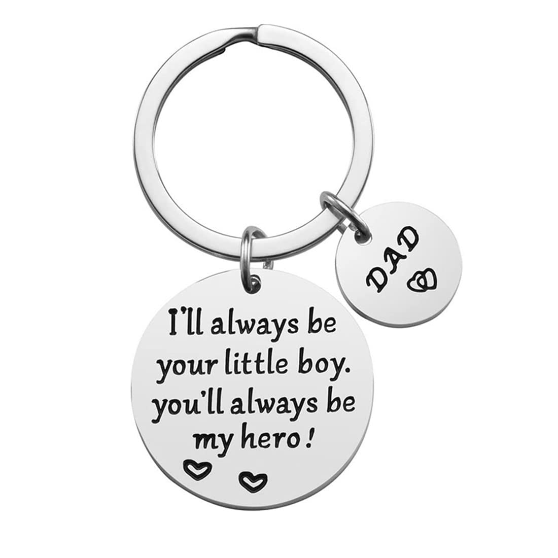 Inspirational Keychain Gift for Son or Daughter - 'You Are Braver Than You Believe' Engraved Key Ring Charm - Thoughtful Family Gift from Dad or Mom - Perfect for Graduation, Birthday, Christmas - Ideal for Daily Encouragement and Special Occasions
