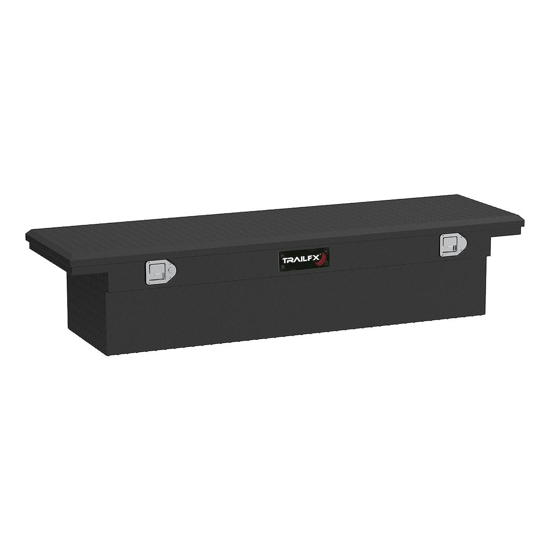 TRAILFX 110703 Heavy Duty Tool Box - Durable Metal Tool Storage Organizer for Automotive, Home & Workshop Use