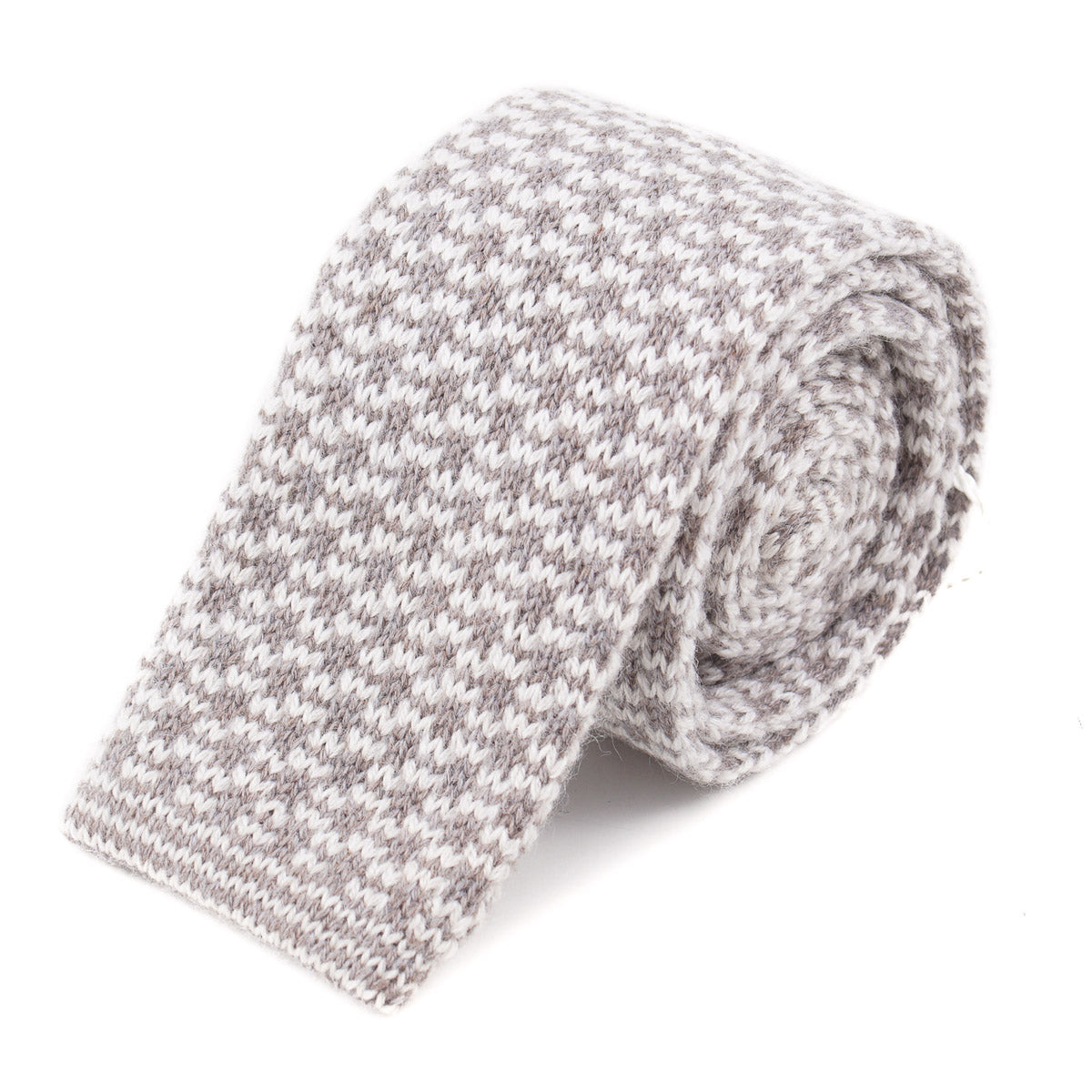 Premium Roda Patterned Knit Cashmere Tie for Men - Elegant Designer Necktie for Business, Weddings & Formal Occasions