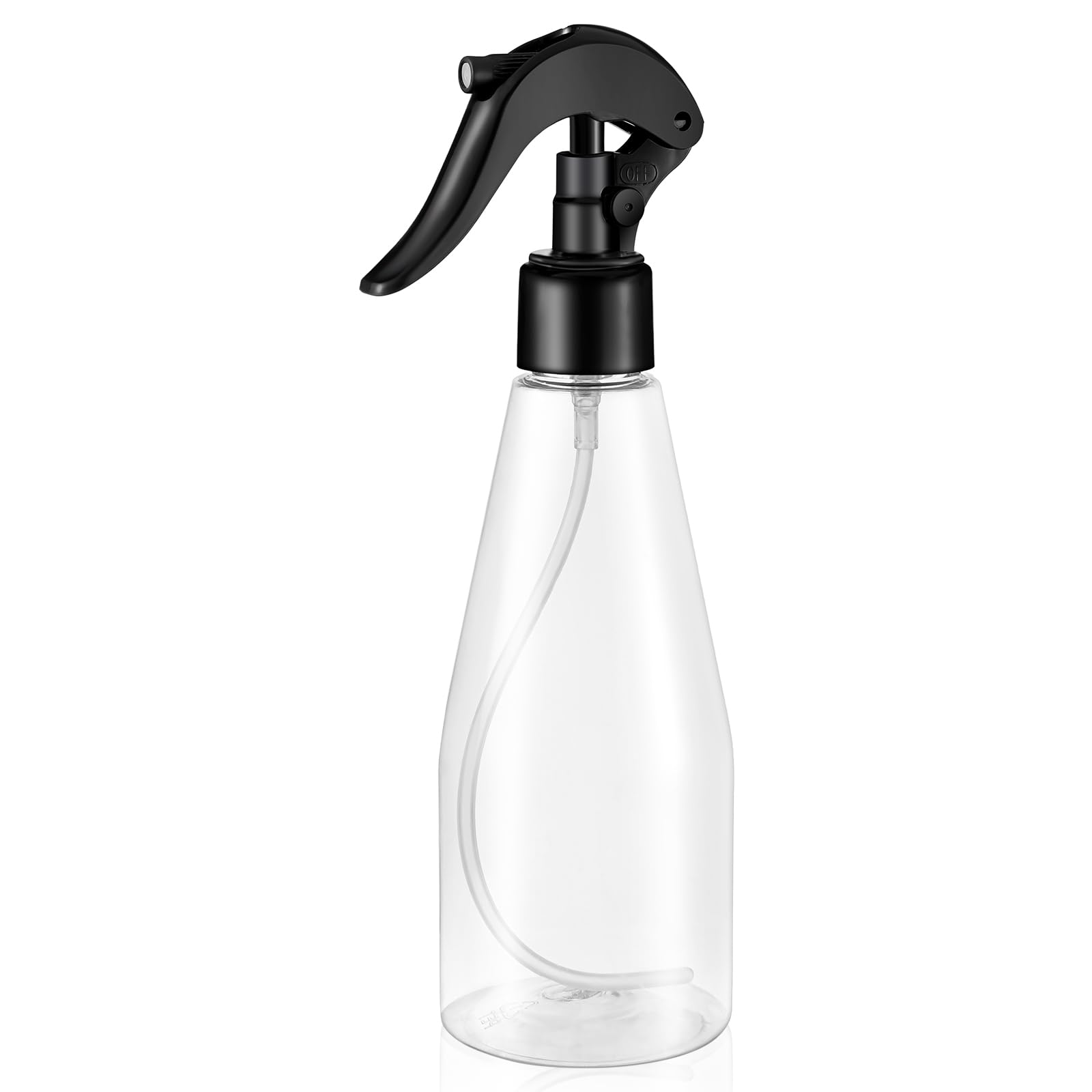 Fine Mist Spray Bottle 250ml - Continuous Mister for Hair, Plants & Pets | Travel Size Empty Water Container | Plastic Clear Sprayer for Grooming, Hairstyling, Cleaning & Cooking Essentials | Perfect for Salons, Gardening & Home Use