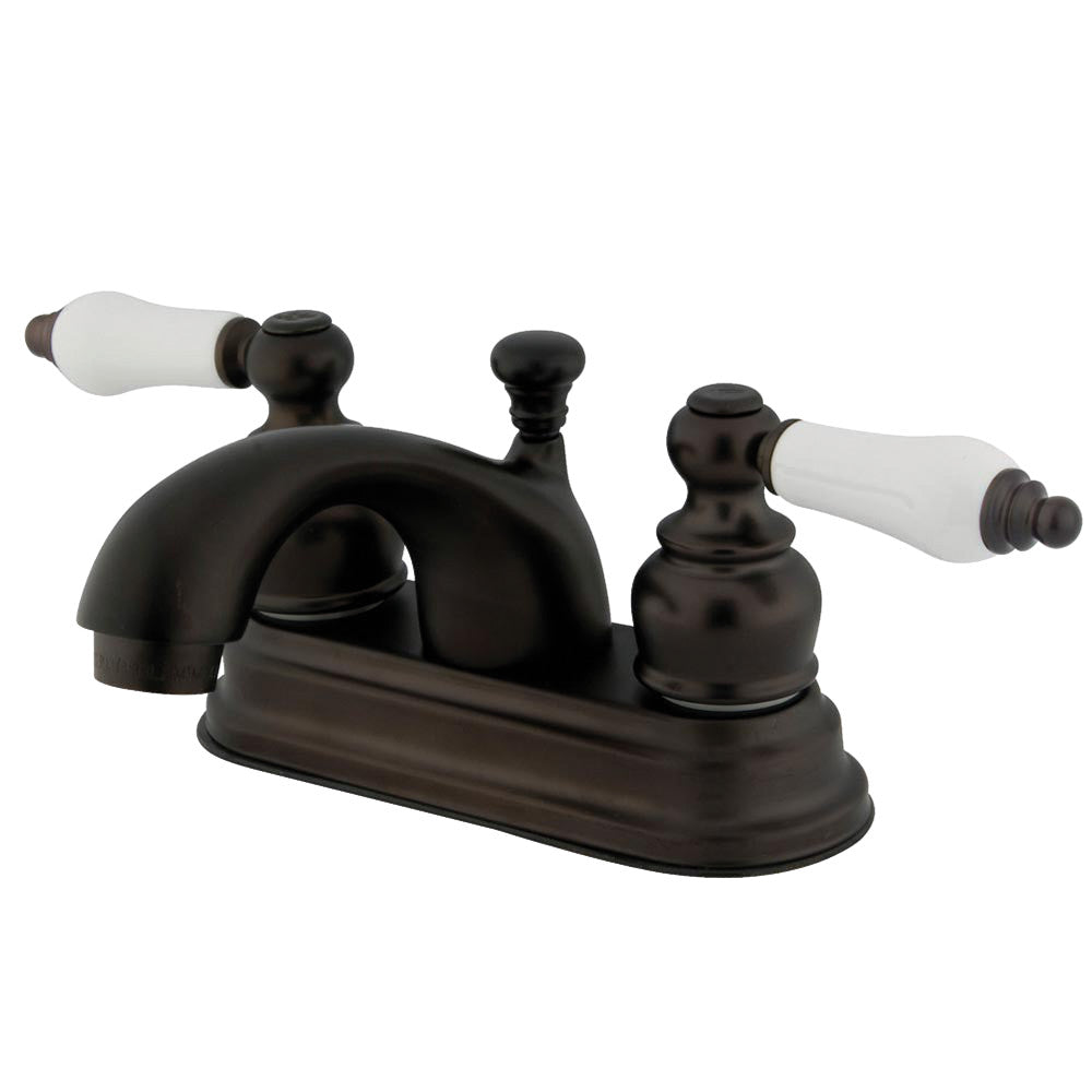 Kingston Brass KB3605PL 4-Inch Centerset Bathroom Faucet - Polished Nickel Finish for Vanity Sinks, Powder Rooms & Guest Bathrooms