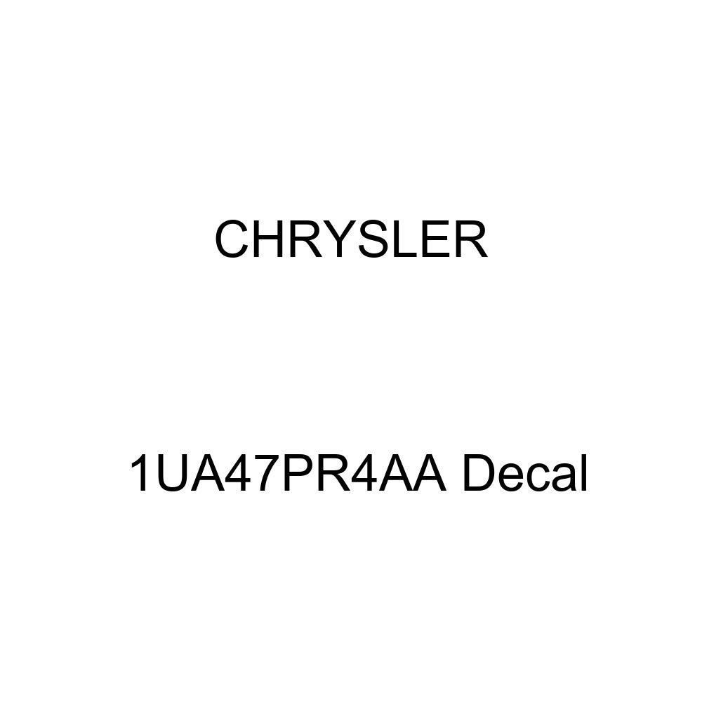 Genuine Chrysler 1UA47PR4AA Replacement Decal - Perfect for Car Restoration, Customization & Vehicle Branding