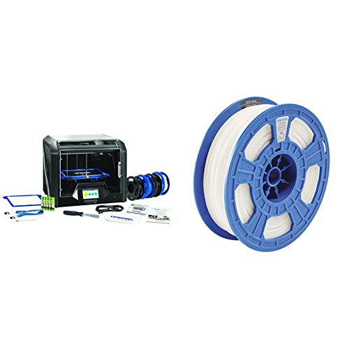 Dremel DigiLab 3D45 Award-Winning Professional 3D Printer with PLA-TRA-01 Filament - 1.75mm Diameter, 0.75kg Spool, Translucent Color, RFID Enabled - Perfect for Home, School & Office 3D Printing Projects