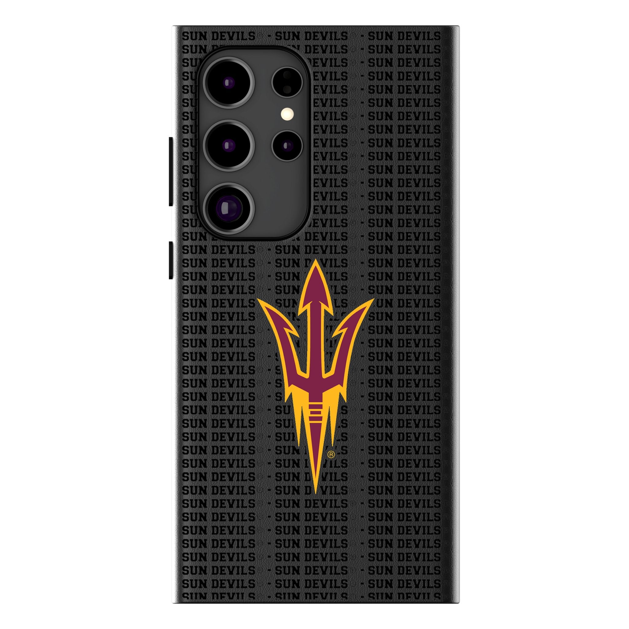 Arizona State University Sun Devils Text Backdrop MagSafe Compatible Phone Case for Samsung Galaxy - Perfect for Game Day, School Spirit & Everyday Protection