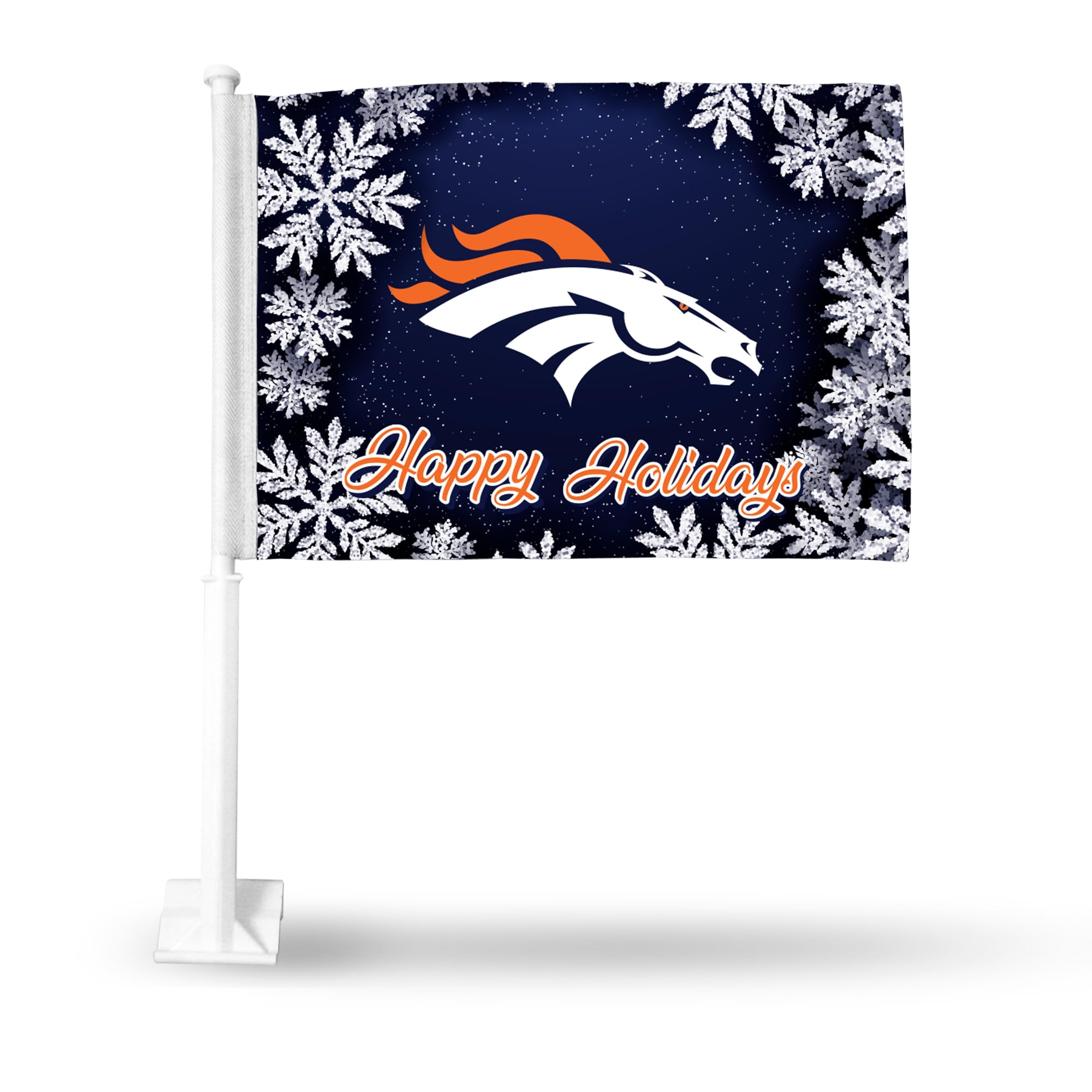 NFL Car Flag Double Sided - Officially Licensed Team Logo - Durable Polyester Car Accessory for Game Day Tailgating & Road Trips