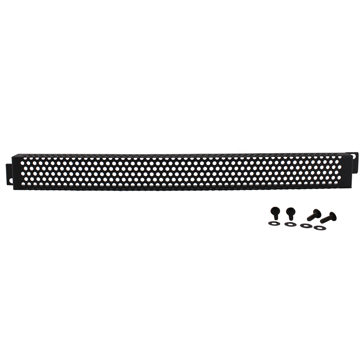 1U Rack Mount Vented Metal Security Panel - Fits 19 Inch Server Racks & Network Cabinets - Ideal for Data Center, Server Room, and IT Equipment Ventilation