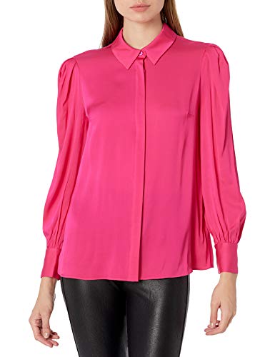 Milly Women's Long Sleeve Button Down Shirt - Classic Casual & Office Blouse for Work, Date Night & Everyday Wear